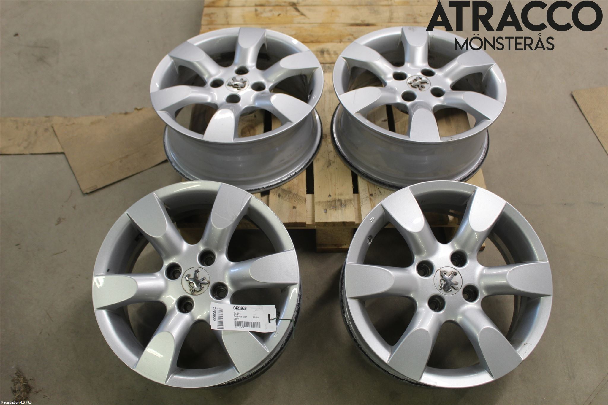 Peugeot 307     05-08 Fälgsats Aluminium