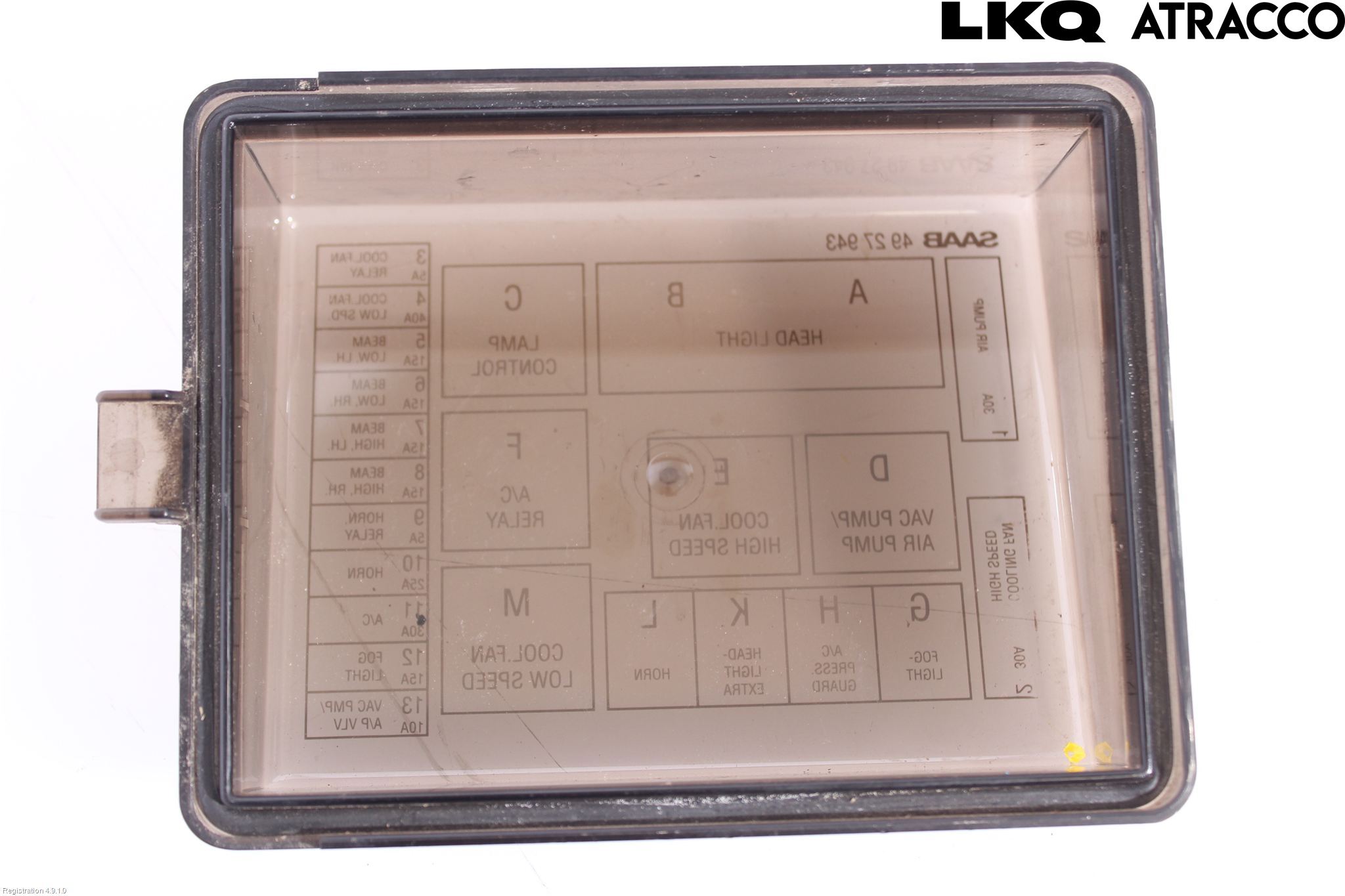 Saab 9000 CS    92-98 Säkringsdosa-Elcentral Lock