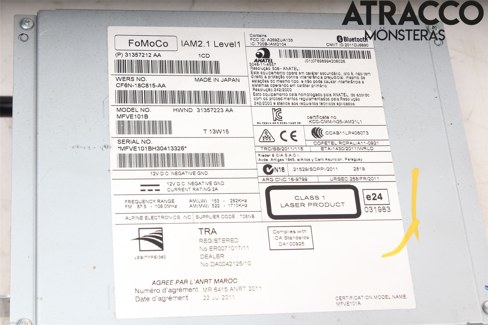 Volvo V40 12-19 Radio