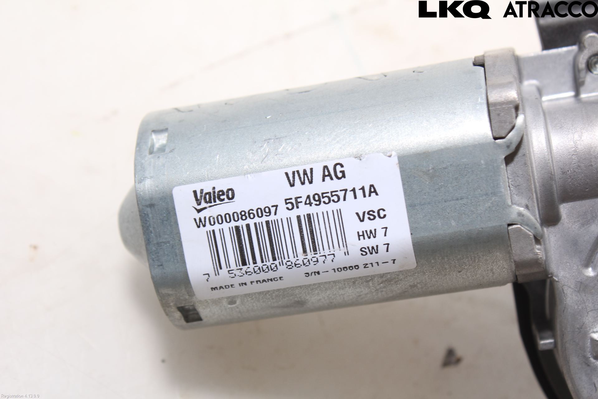 Skoda RAPID Torkarmotor Baklucka