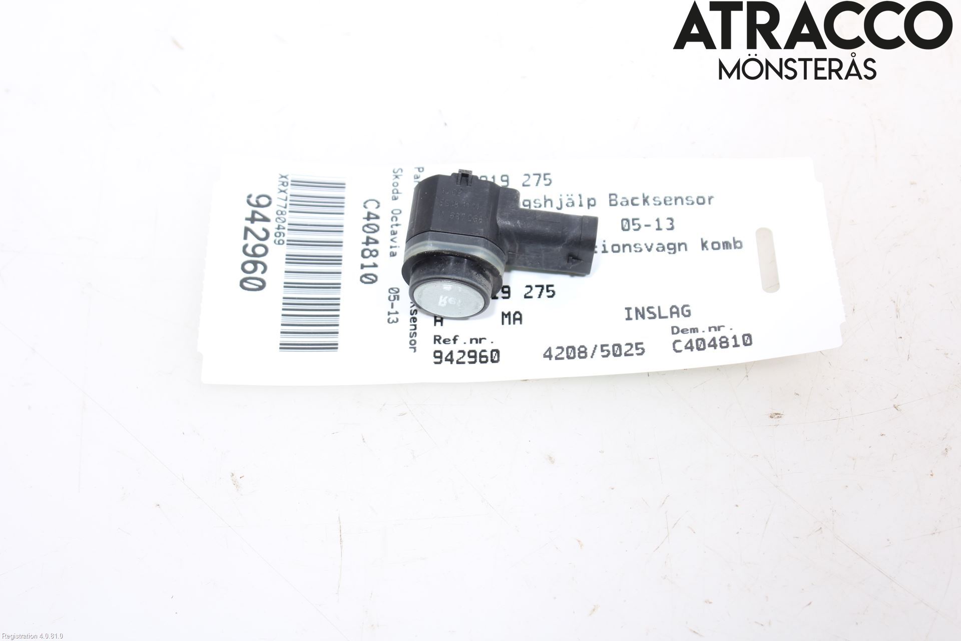 Skoda OCTAVIA (1Z) 05-13 Parkeringshjälp Backsensor