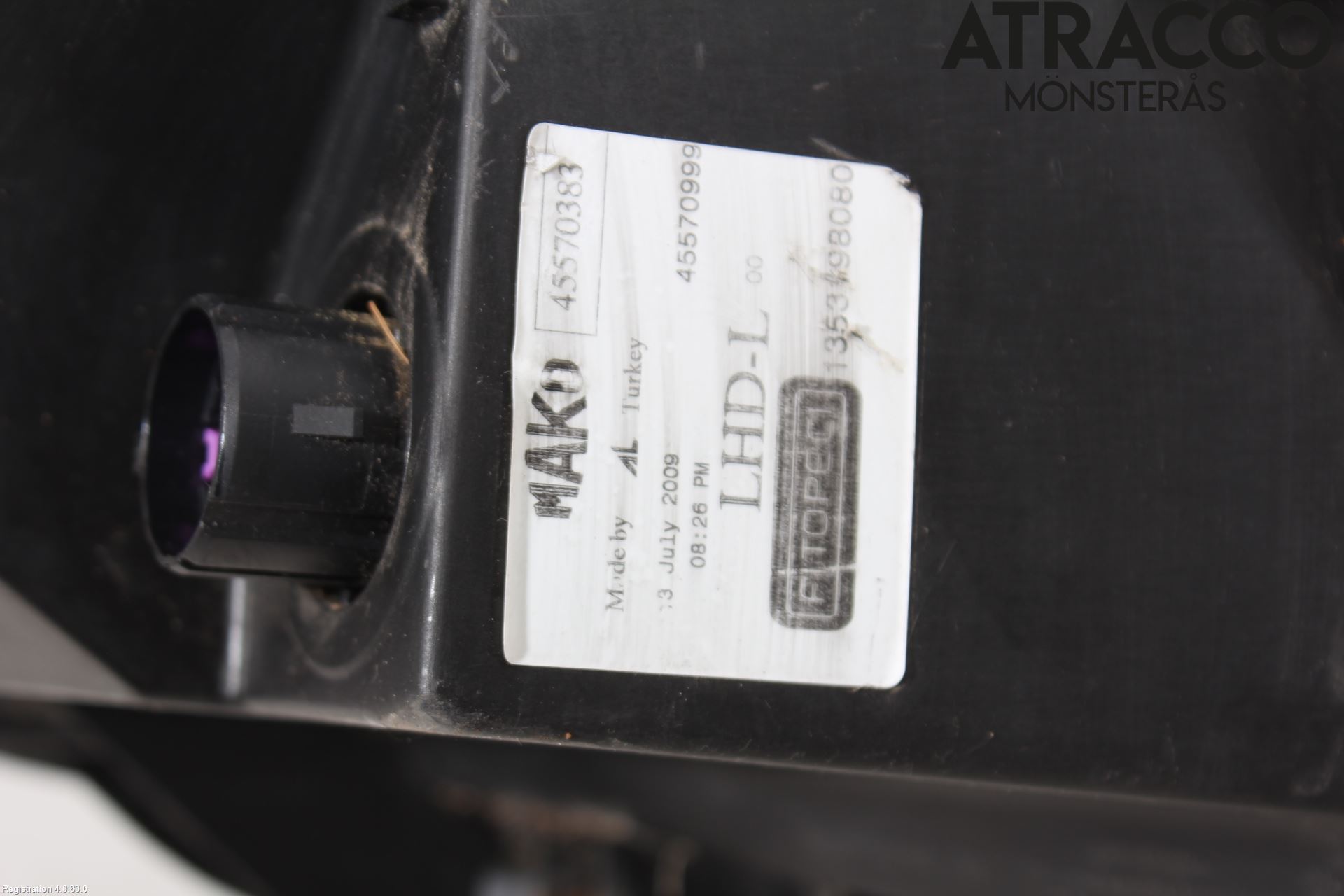 Peugeot BIPPER Strålkastare Vänster