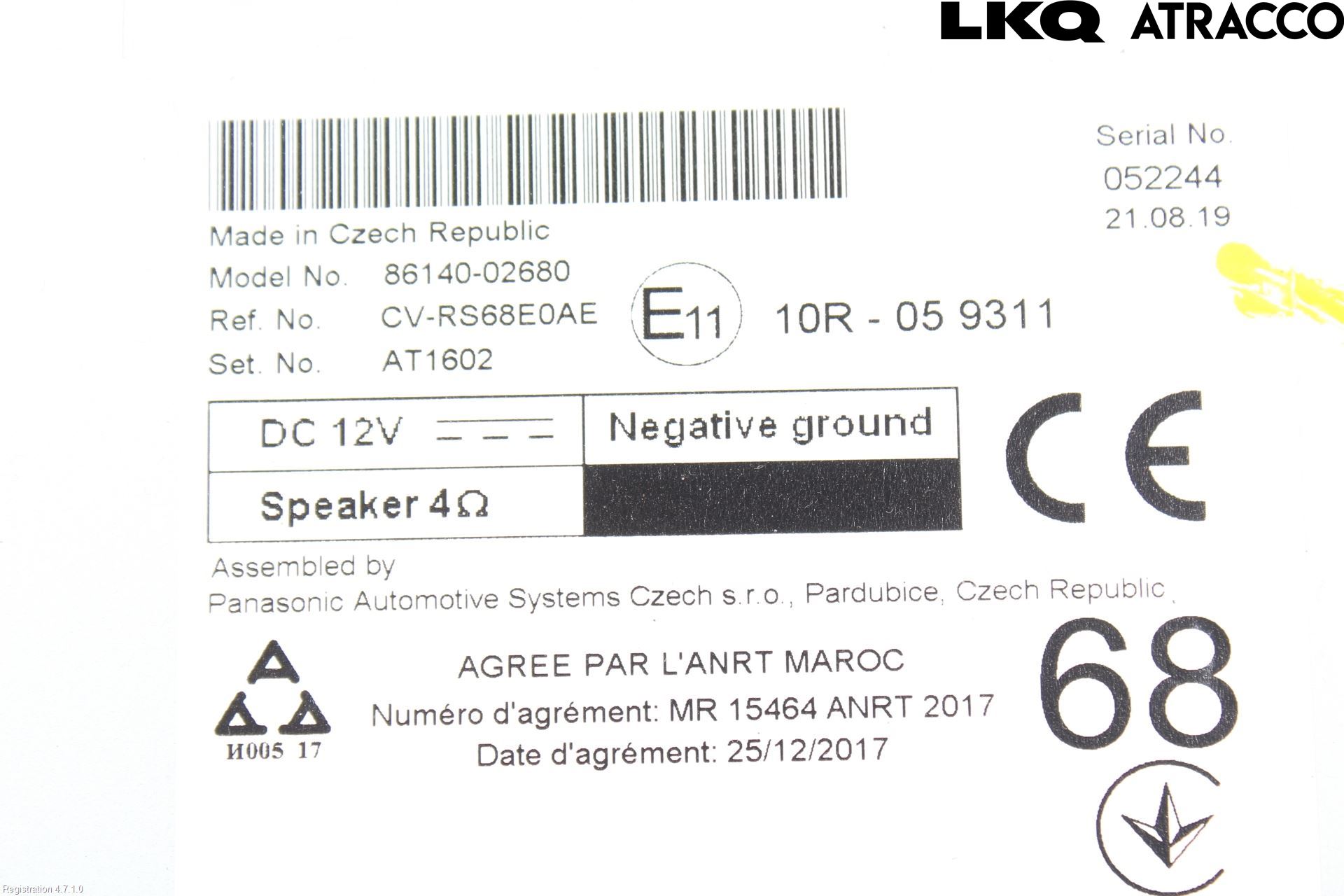 Toyota COROLLA 19- Cd Radio - Multimediapanel