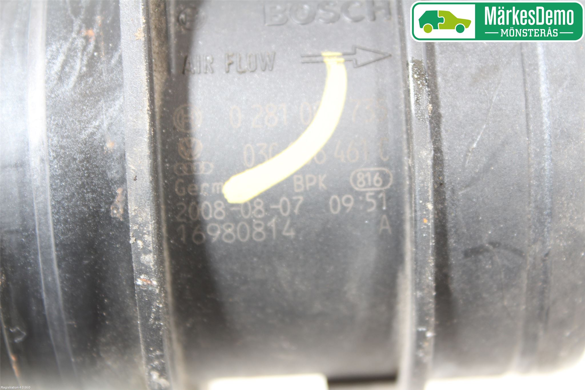 Audi A4/S4 08-11 Injluftmassamätare