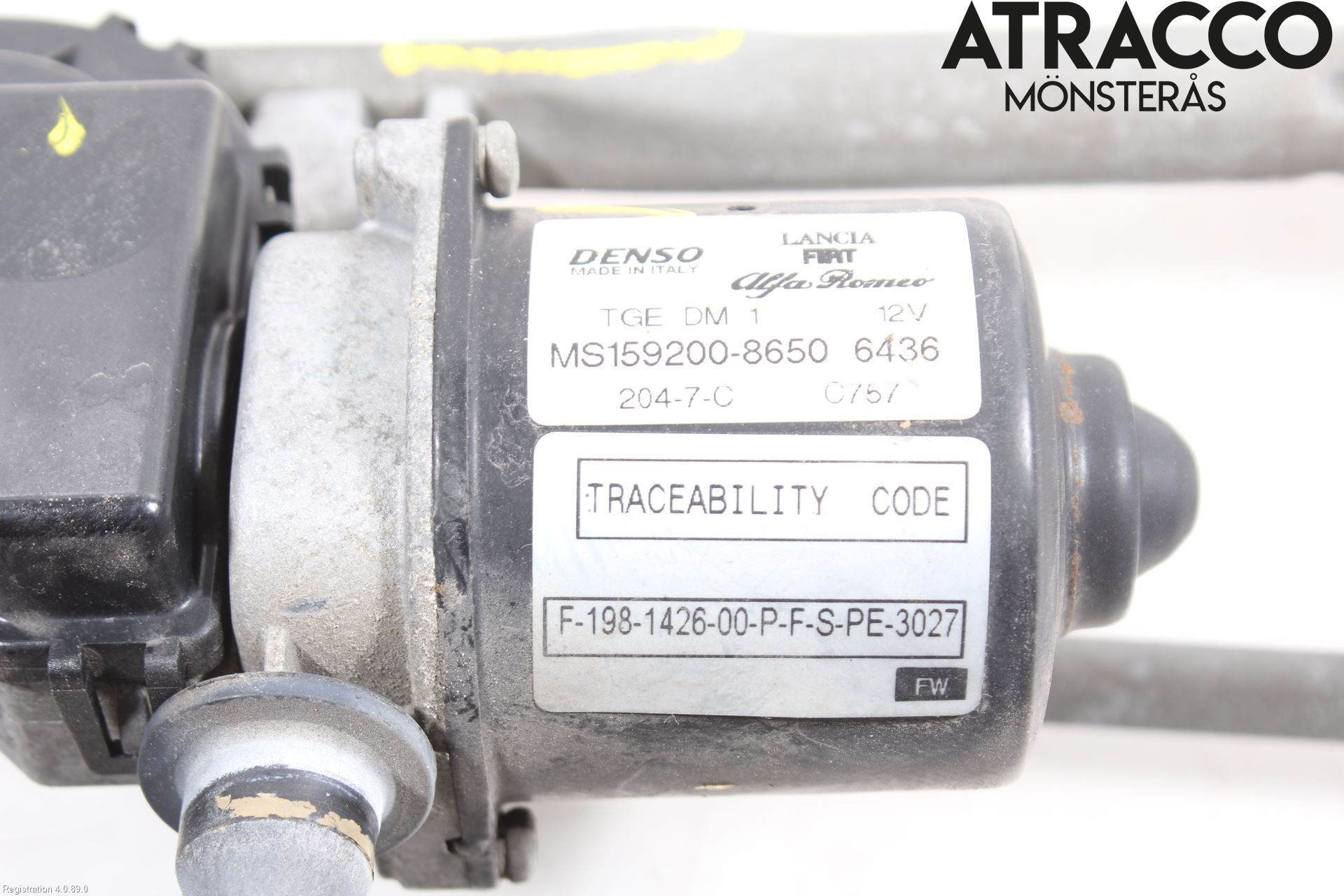 Fiat BRAVO 07-11 Torkarmotor Vindruta