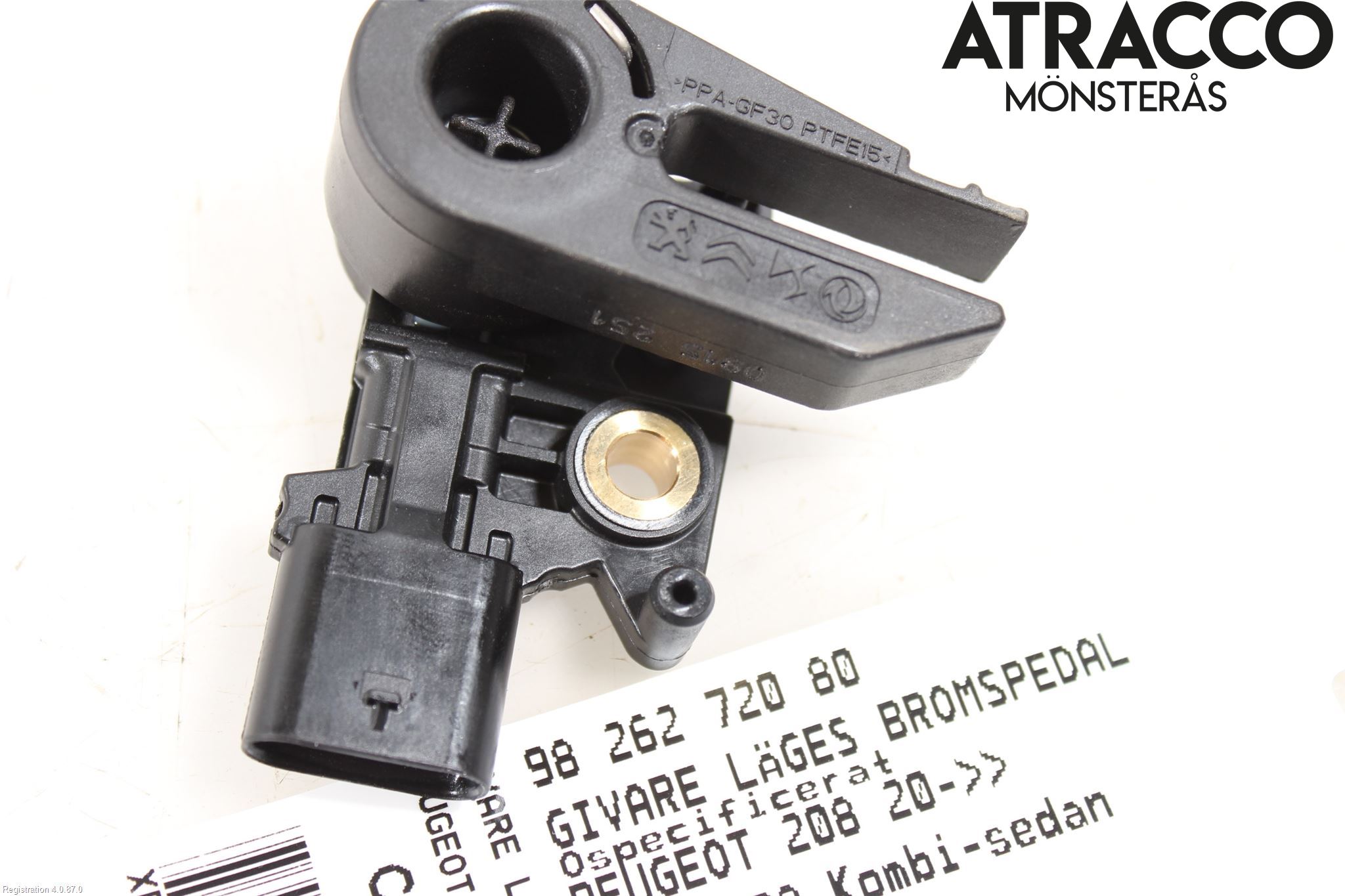 Peugeot 208/E-208 20- Bromspedal Lägesgivare