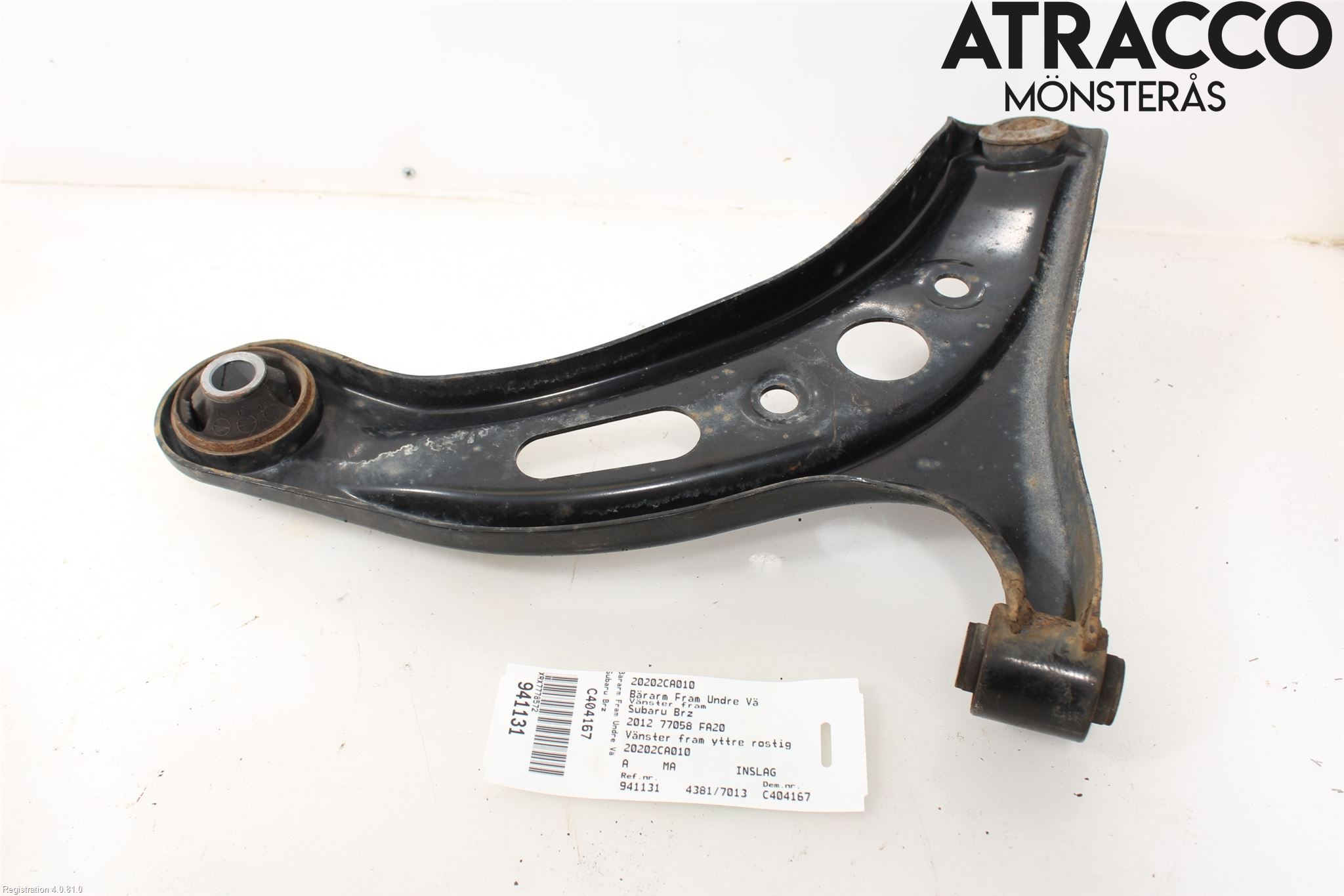 Subaru BRZ Bärarm Fram Undre Vä