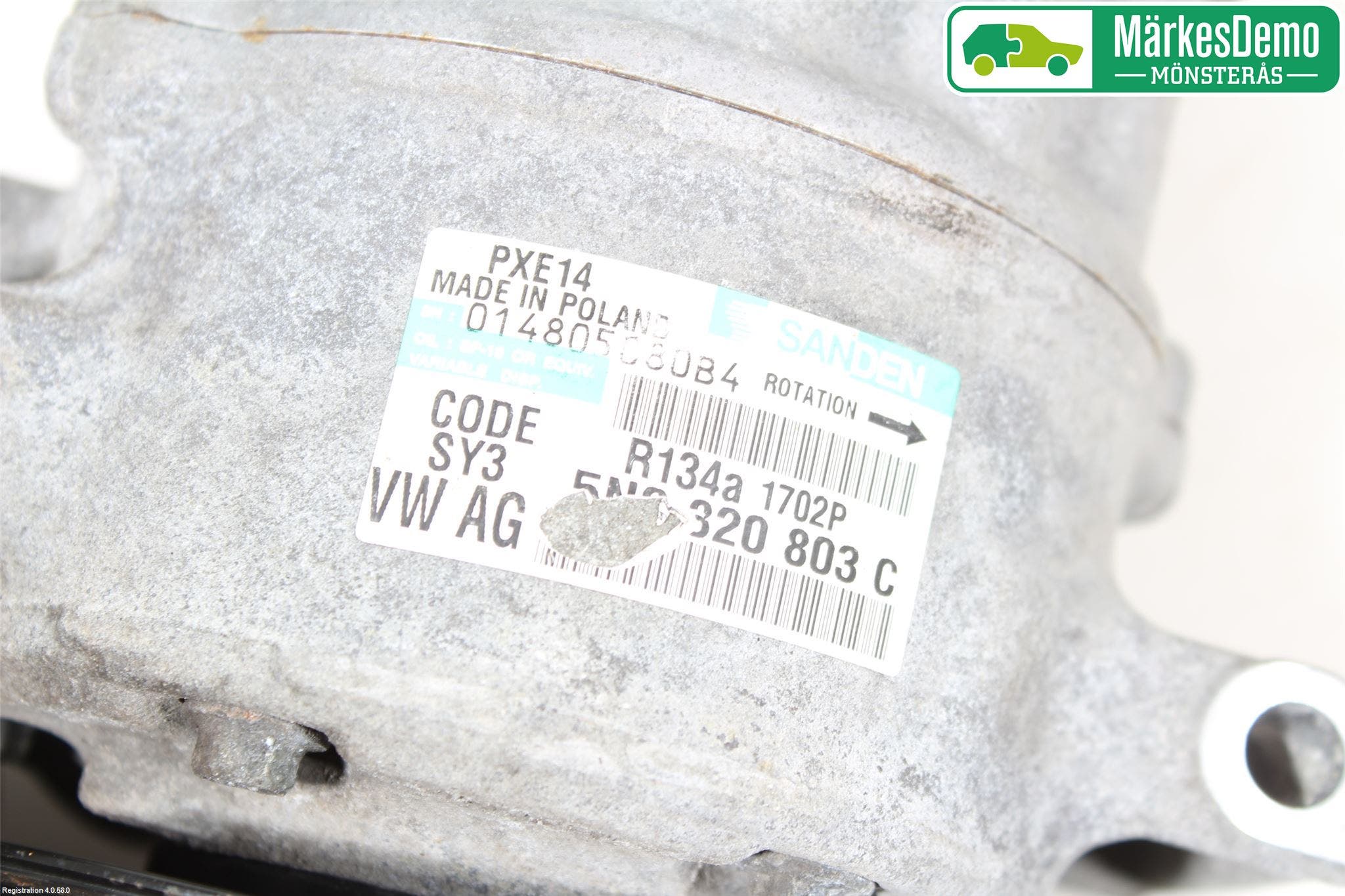 Volkswagen VW GOLF VI 09-13 Ac Kompressor