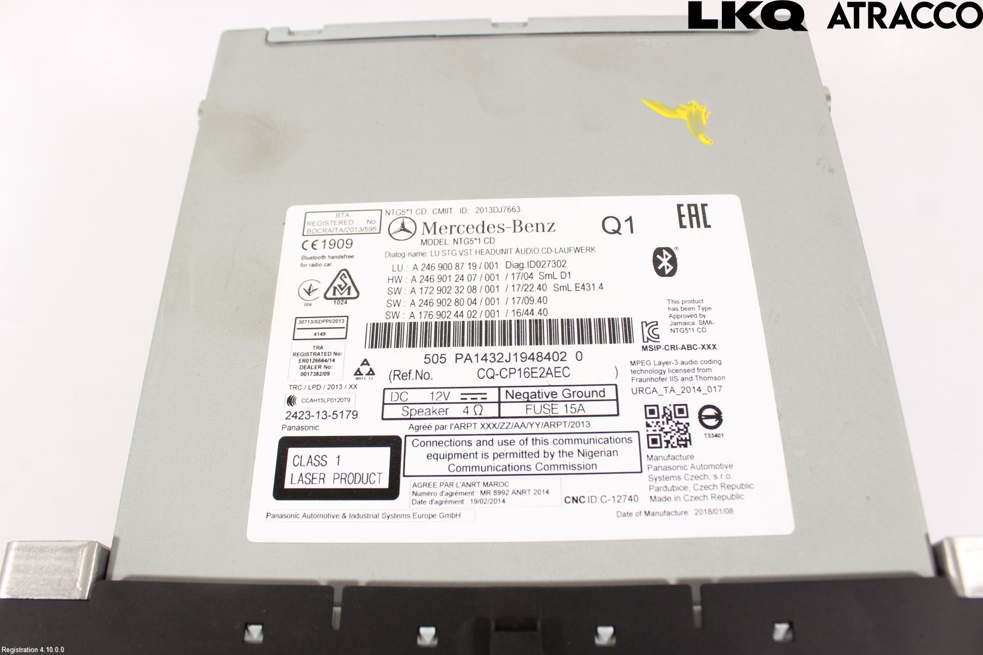 Mercedes-Benz MB CLA-KLASS (C117/X117) 13-19 Cd Radio - Multimediapanel