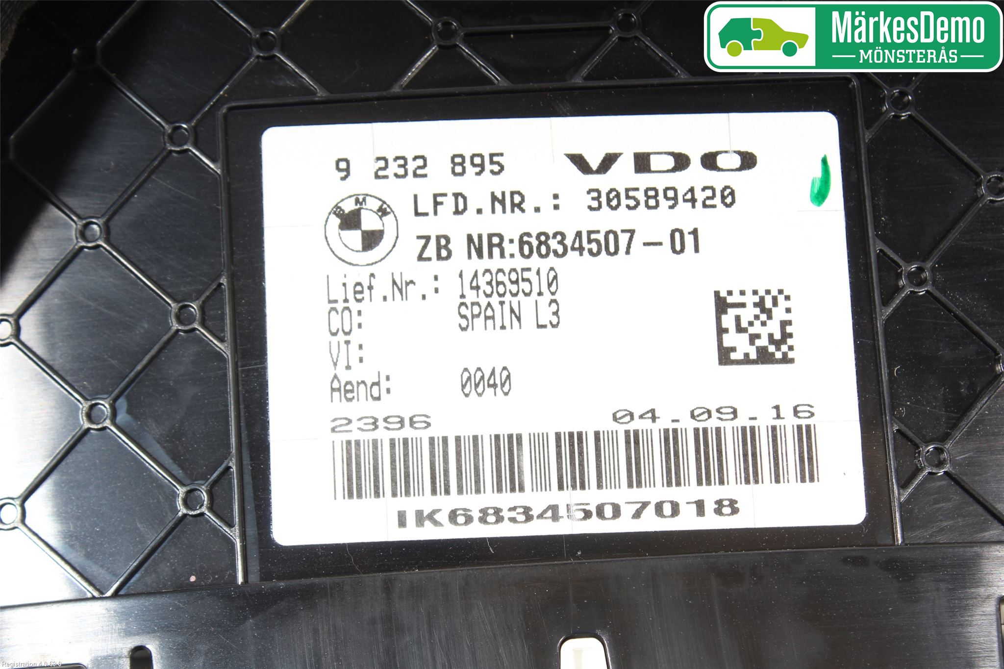 BMW 3 F30/F31/F80 12-19 Instrument Komb