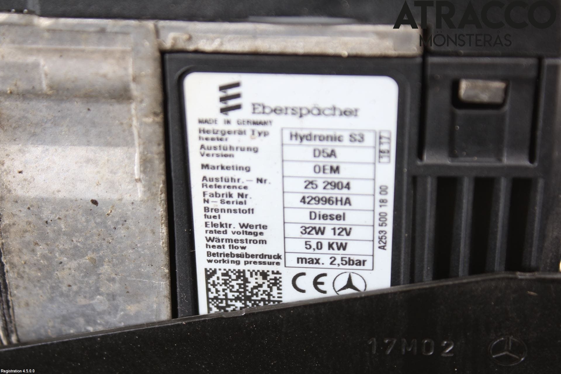 Mercedes-Benz MB E-KLASS (W213) 16-23 Dieselvärmare