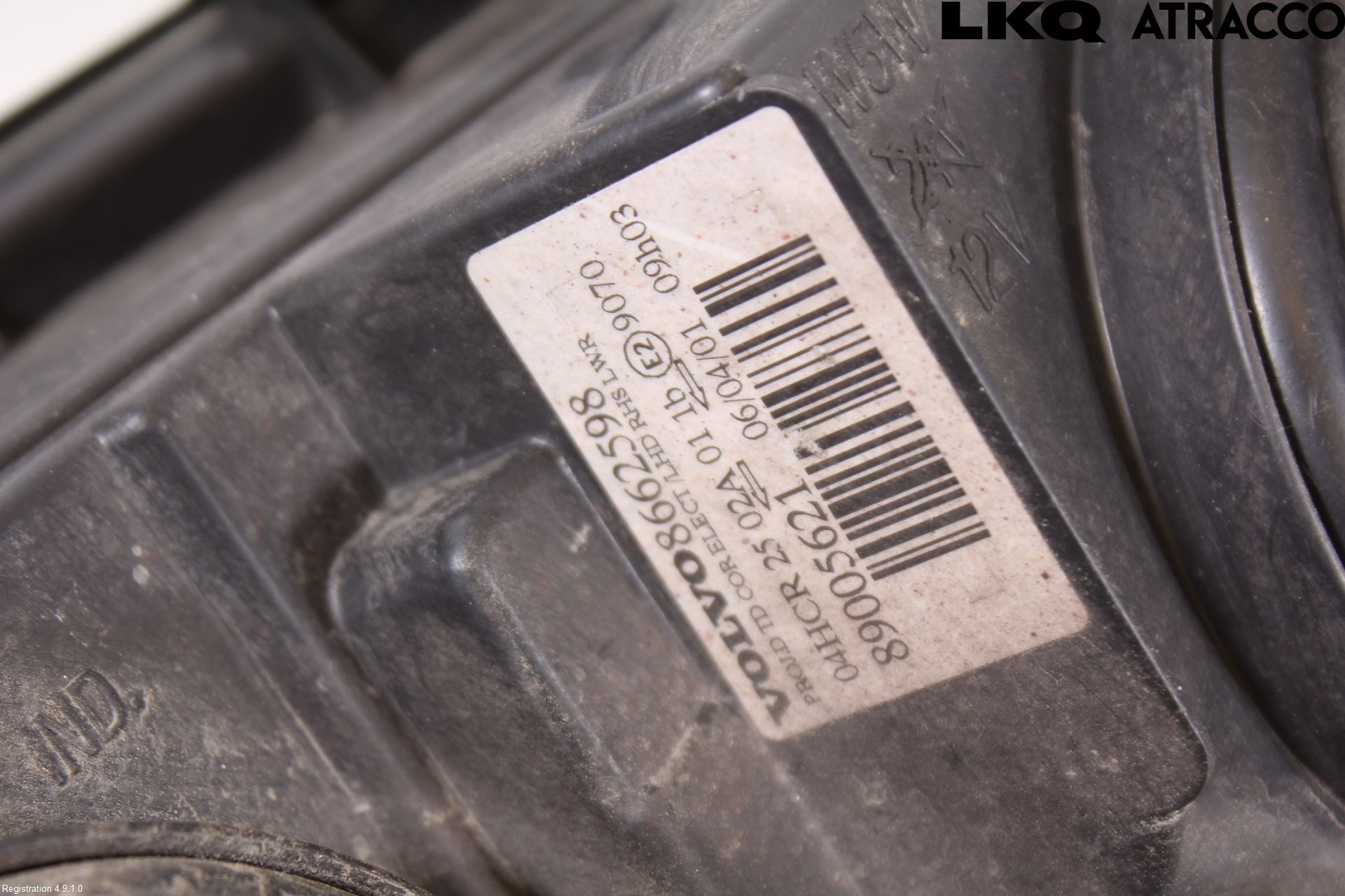 Volvo S60 01-04 Strålkastare Höger