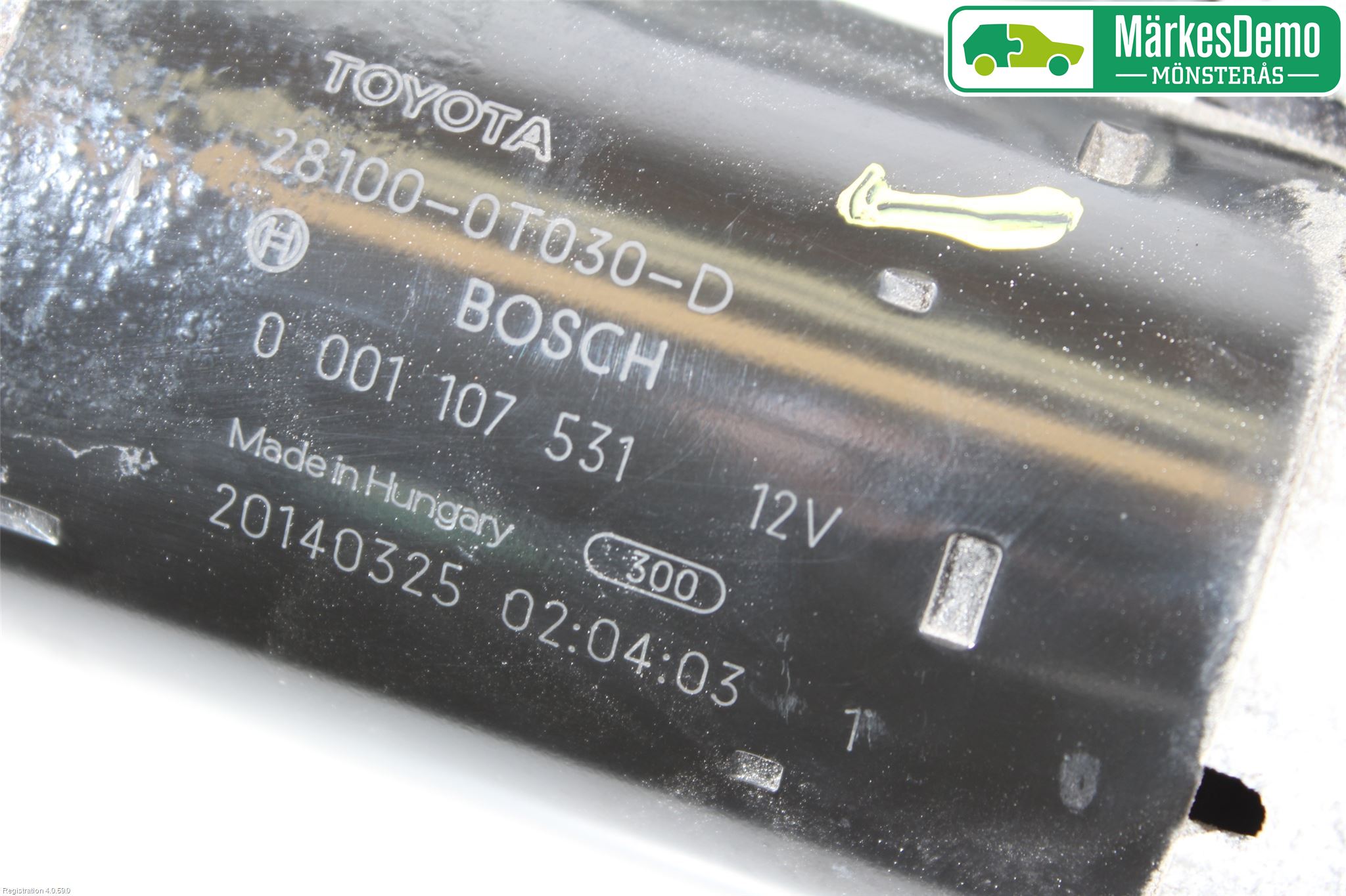 Toyota AURIS 13-19 Startmotor