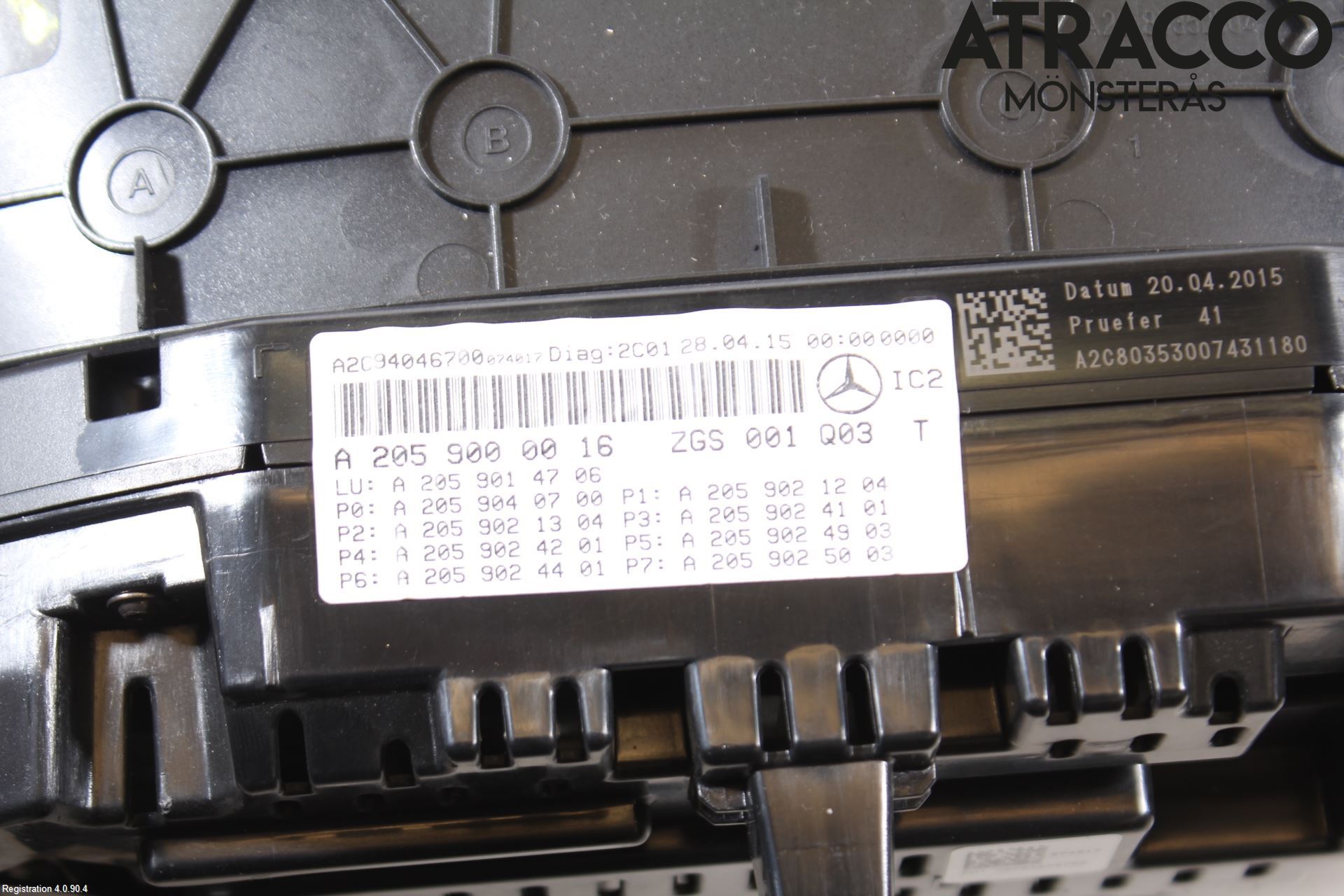Mercedes-Benz MB C-KLASS (W205) 14-21 Instrument Komb