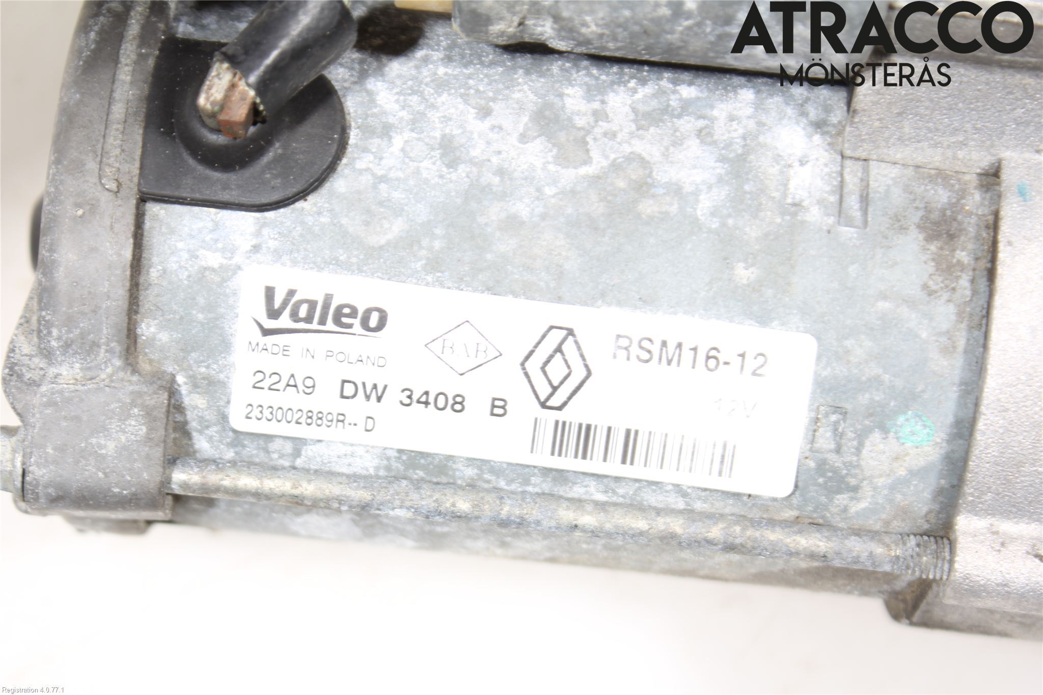 Renault TRAFIC/E-TECH 15- Startmotor Diesel