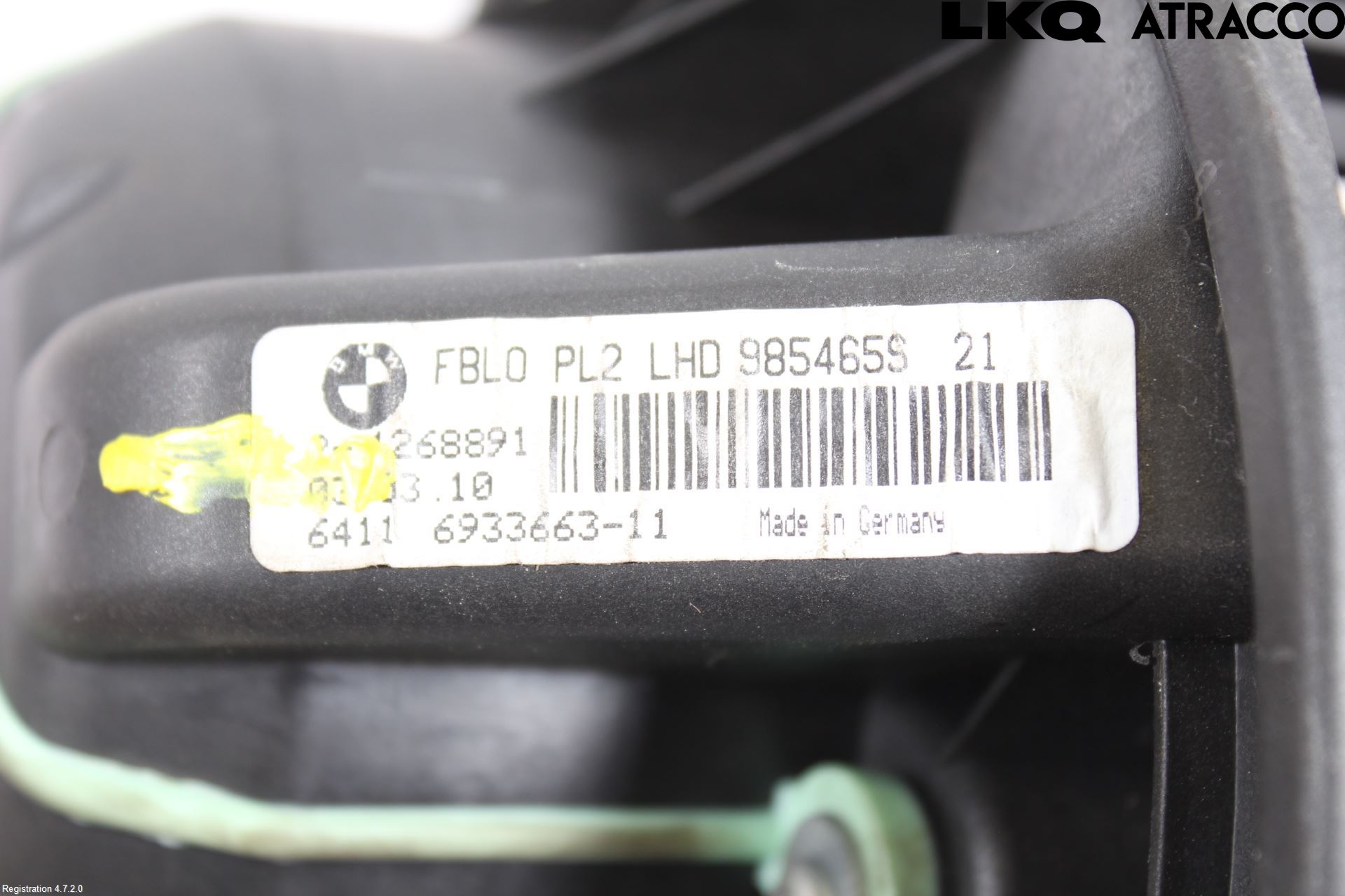 BMW 3 E90/91 SED/TOU 05-12 Värmefläkt