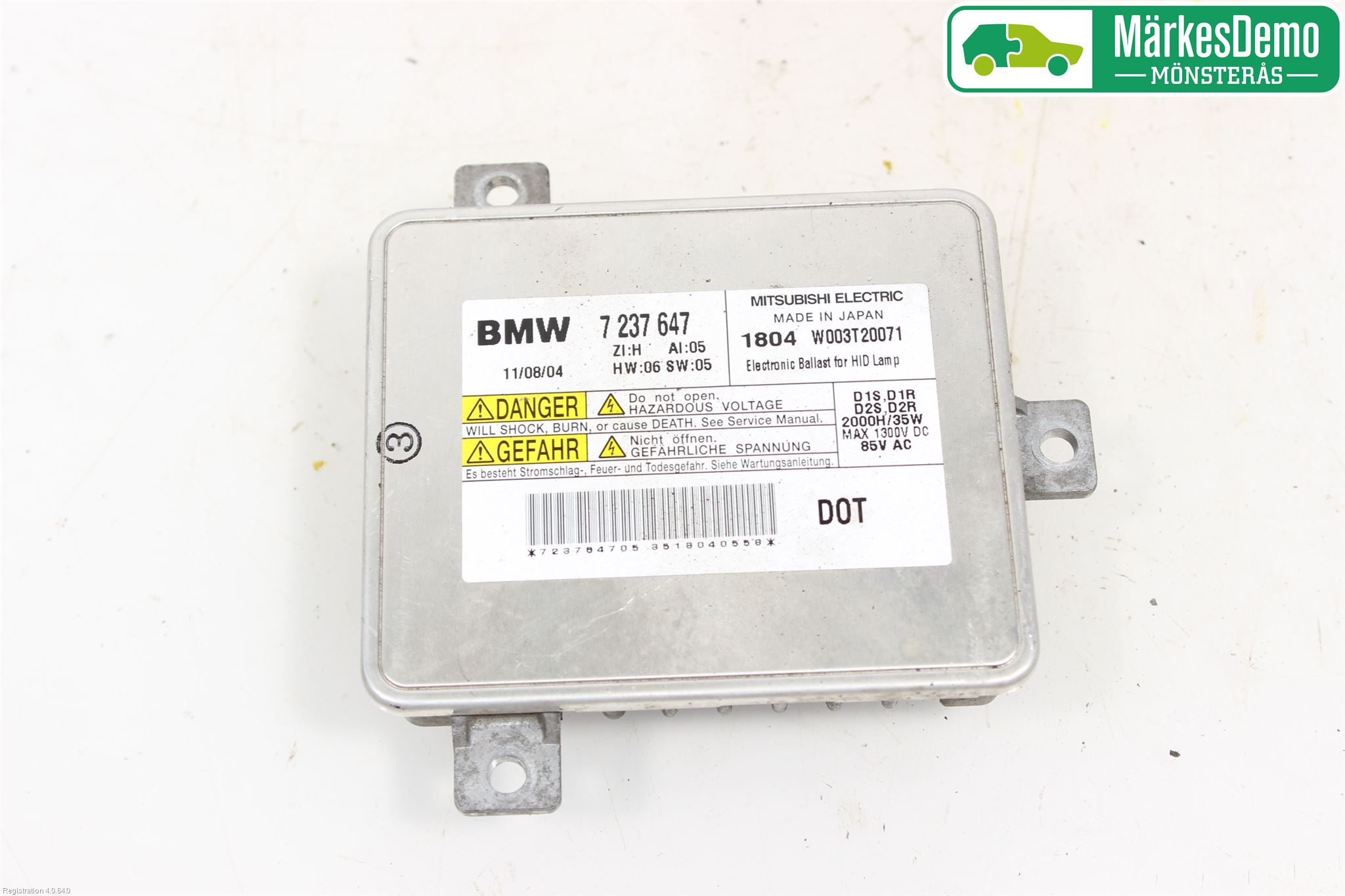 BMW 5 F10/F11/F18 09-17 Styrenhet Strålkastare