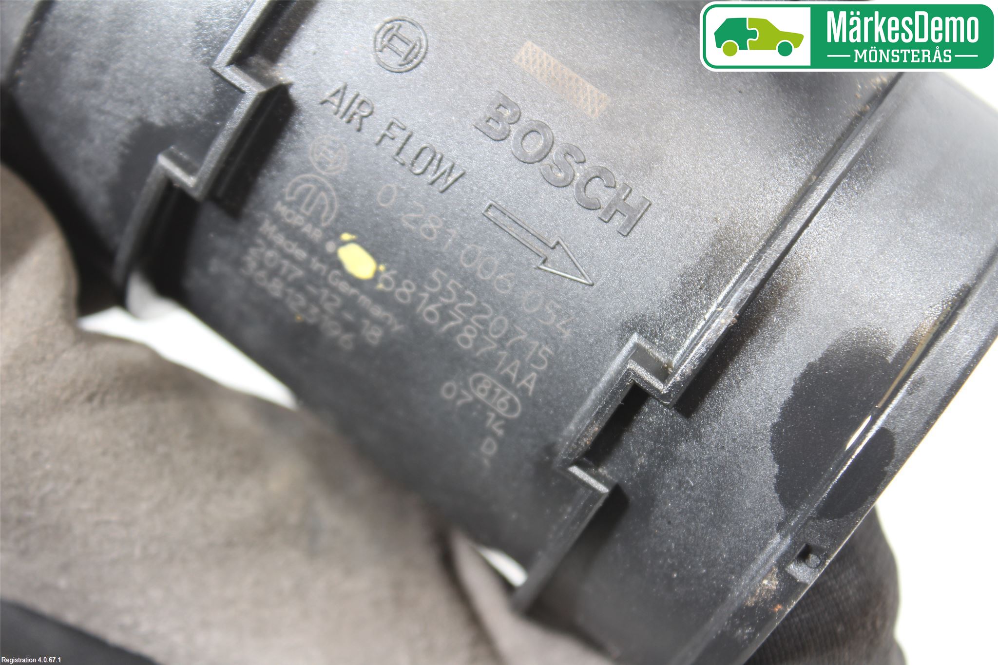 Jeep COMPASS Injluftmassamätare