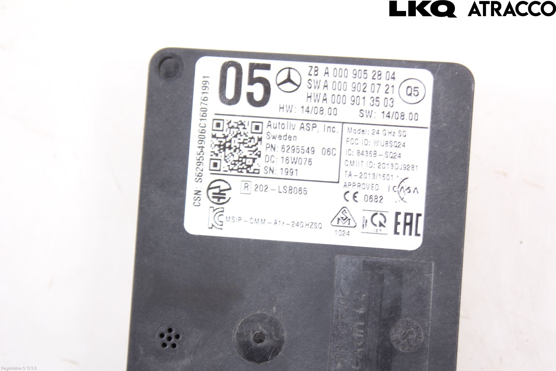 Mercedes-Benz MB A-KLASS (W176) 13-18 Sensor Aktivt Kollisionsskydd