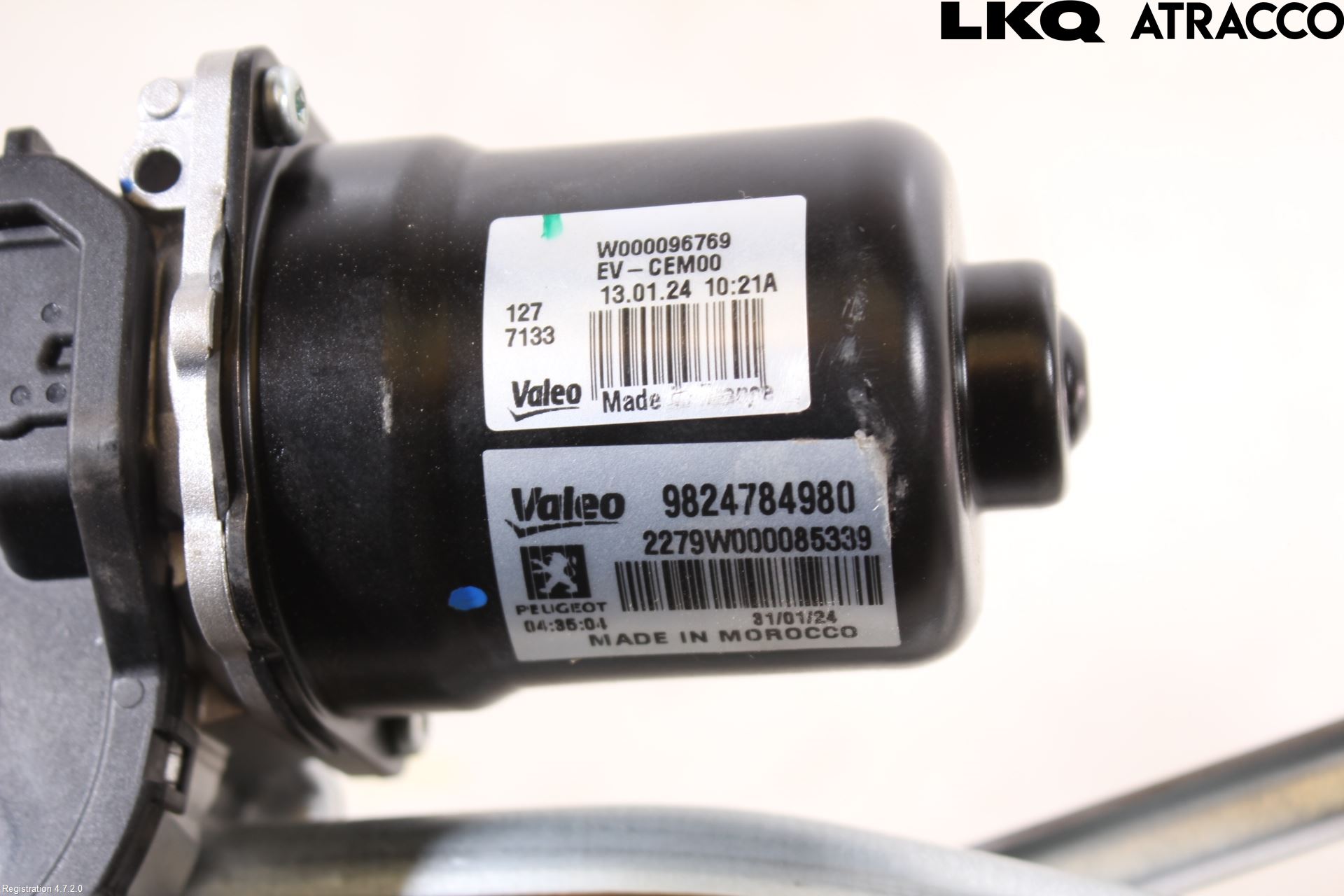 Peugeot 2008/E-2008 20- Torkarmotor Vindruta