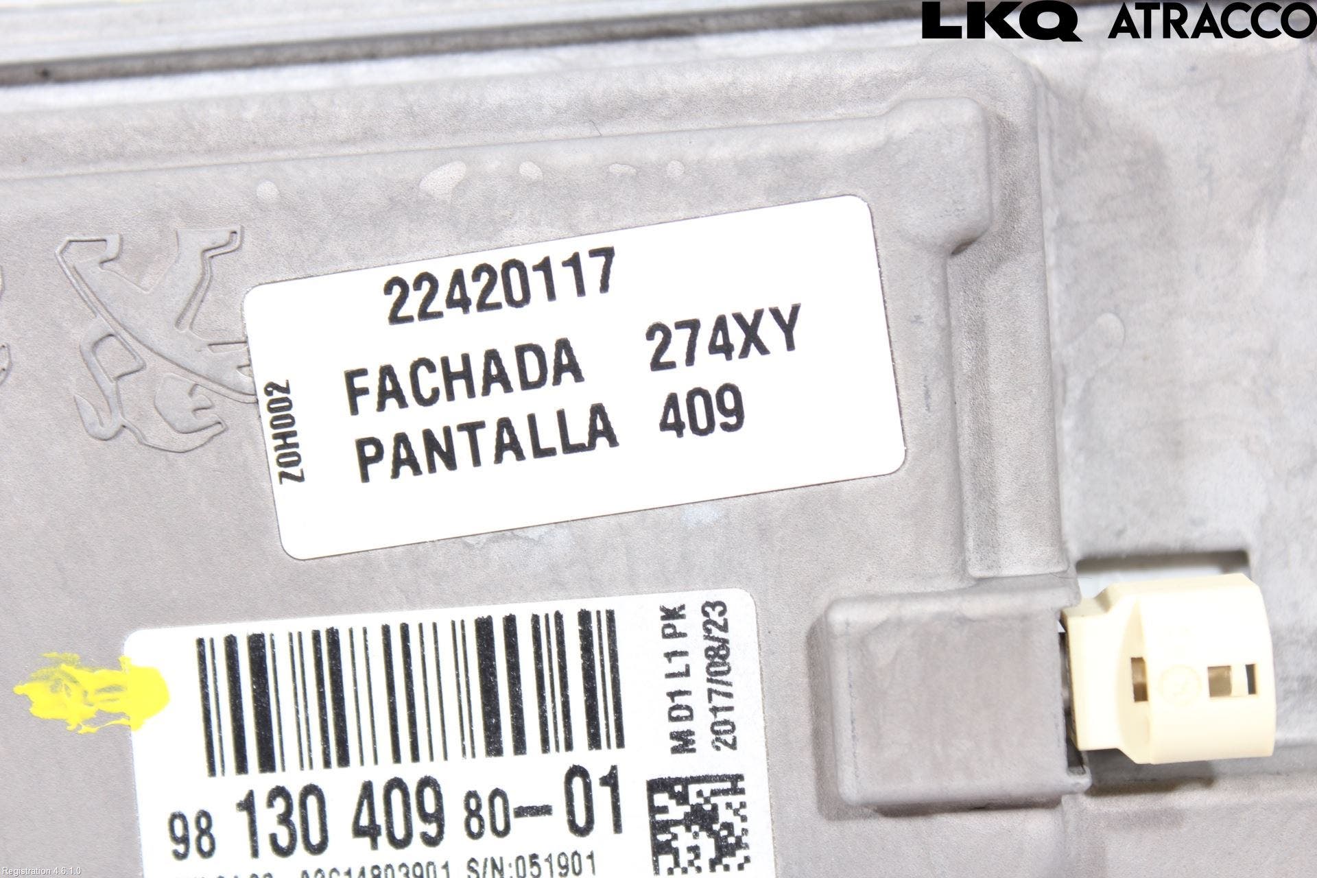 Citroen C4 GRAND PICASSO 14-18 Bildskärm