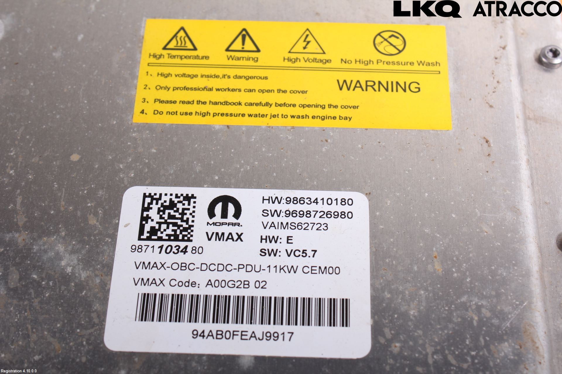 Citroen C3/E-C3 24- Batteriladdare Högspänning