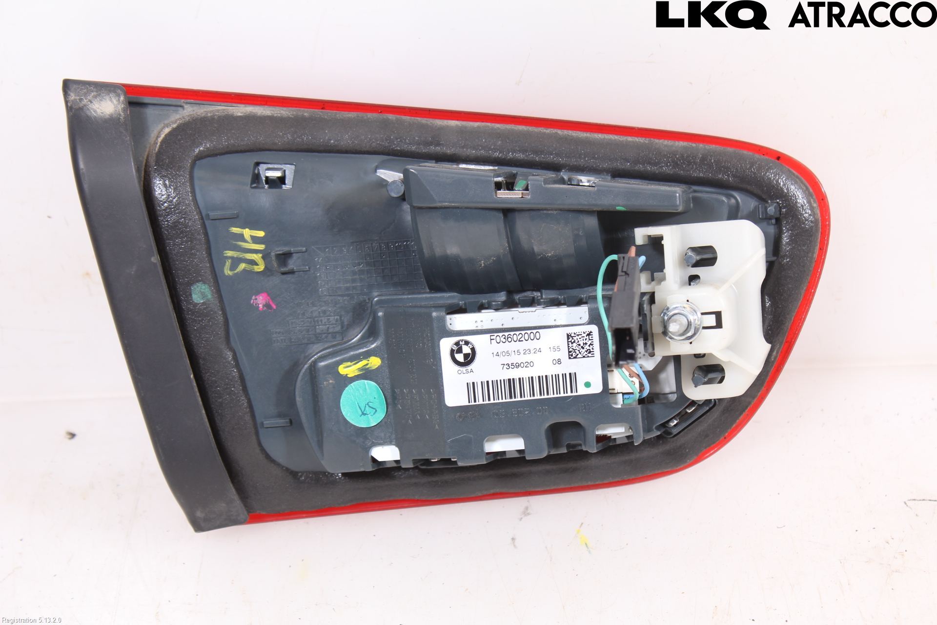 BMW 1 F20/F21 11-19 Bakljus Lucka Hö