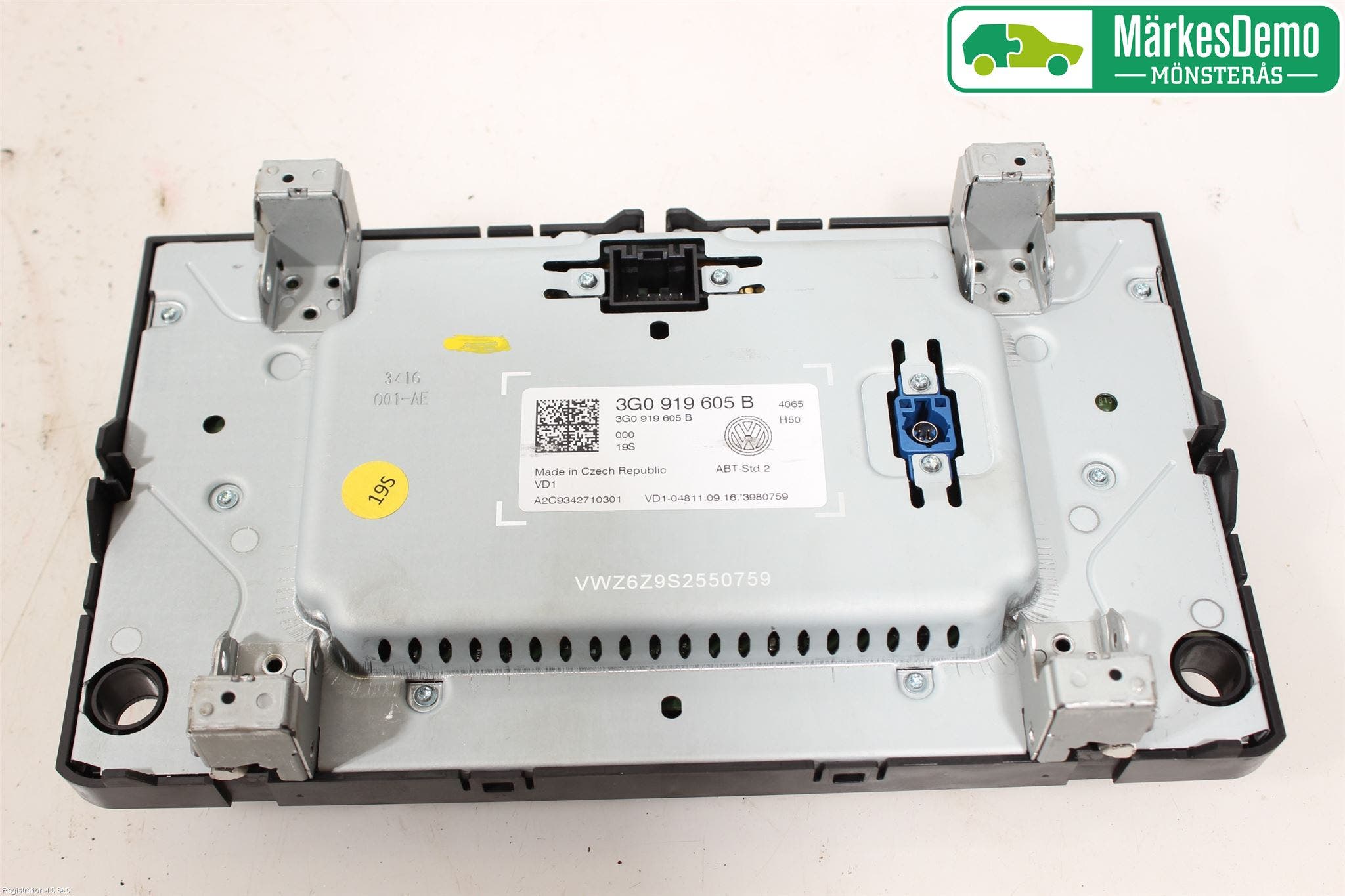 Volkswagen VW GOLF / E-GOLF VII 13-20 Multifunktionsdisplay