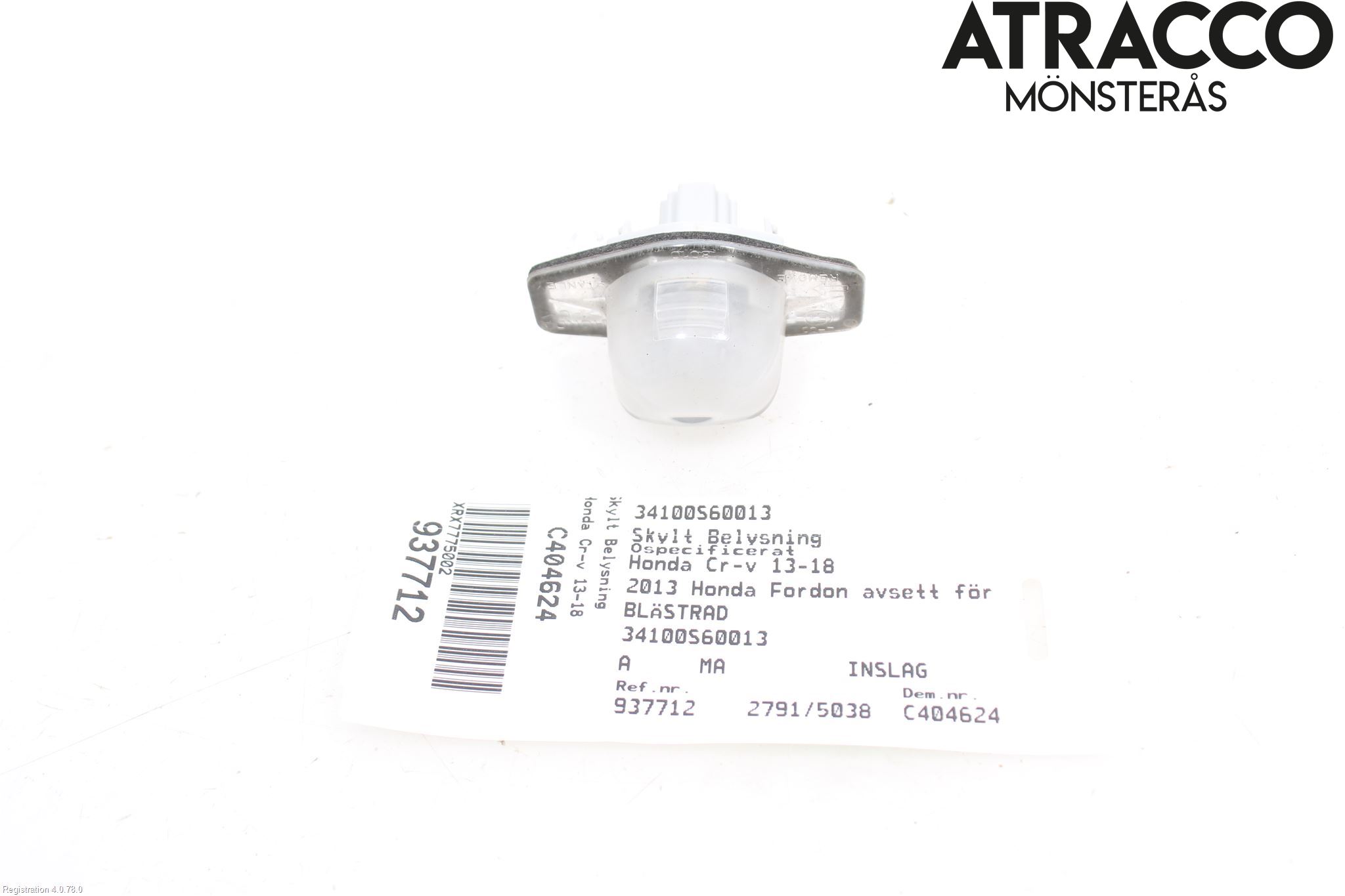 Honda CR-V 13-18 Skylt Belysning