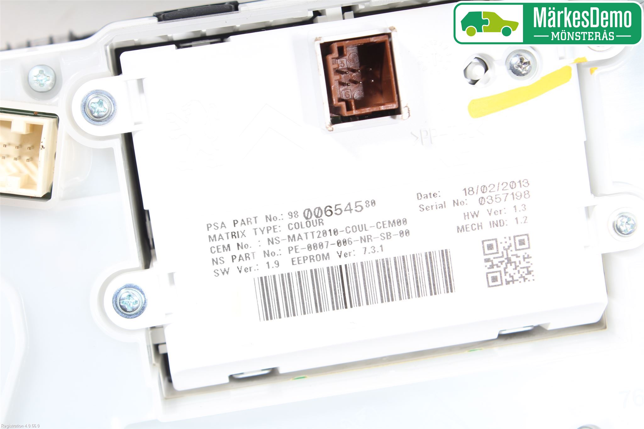 Peugeot 208 12-15 Instrument Komb