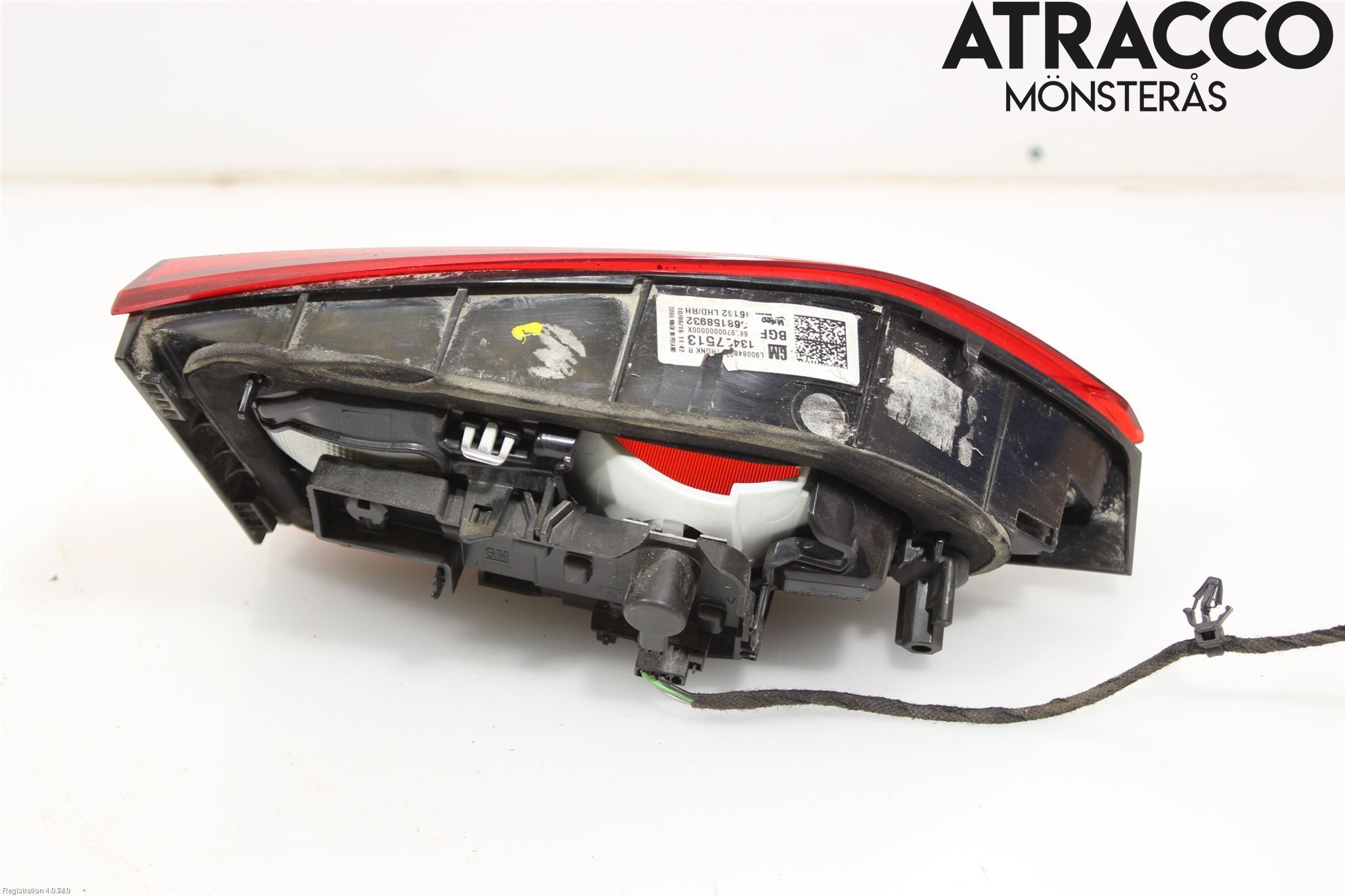 Opel ASTRA K 16-22 Bakljus Lucka Hö