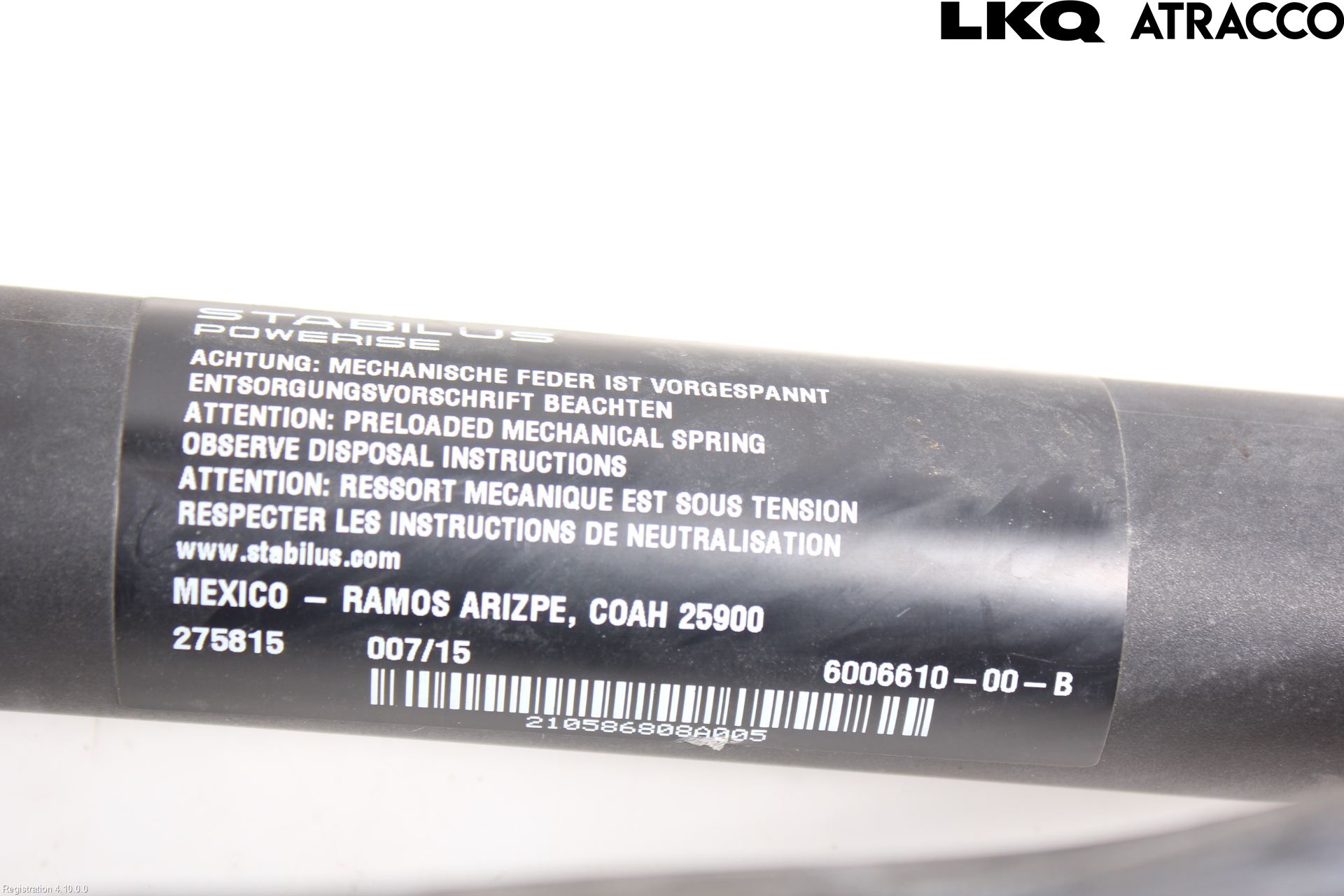 Tesla MODEL S 13- Gasfjäder Baklucka