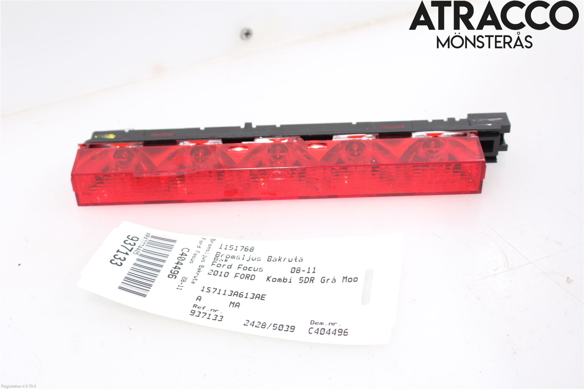 Ford FOCUS 08-11 Bromsljus Bakruta