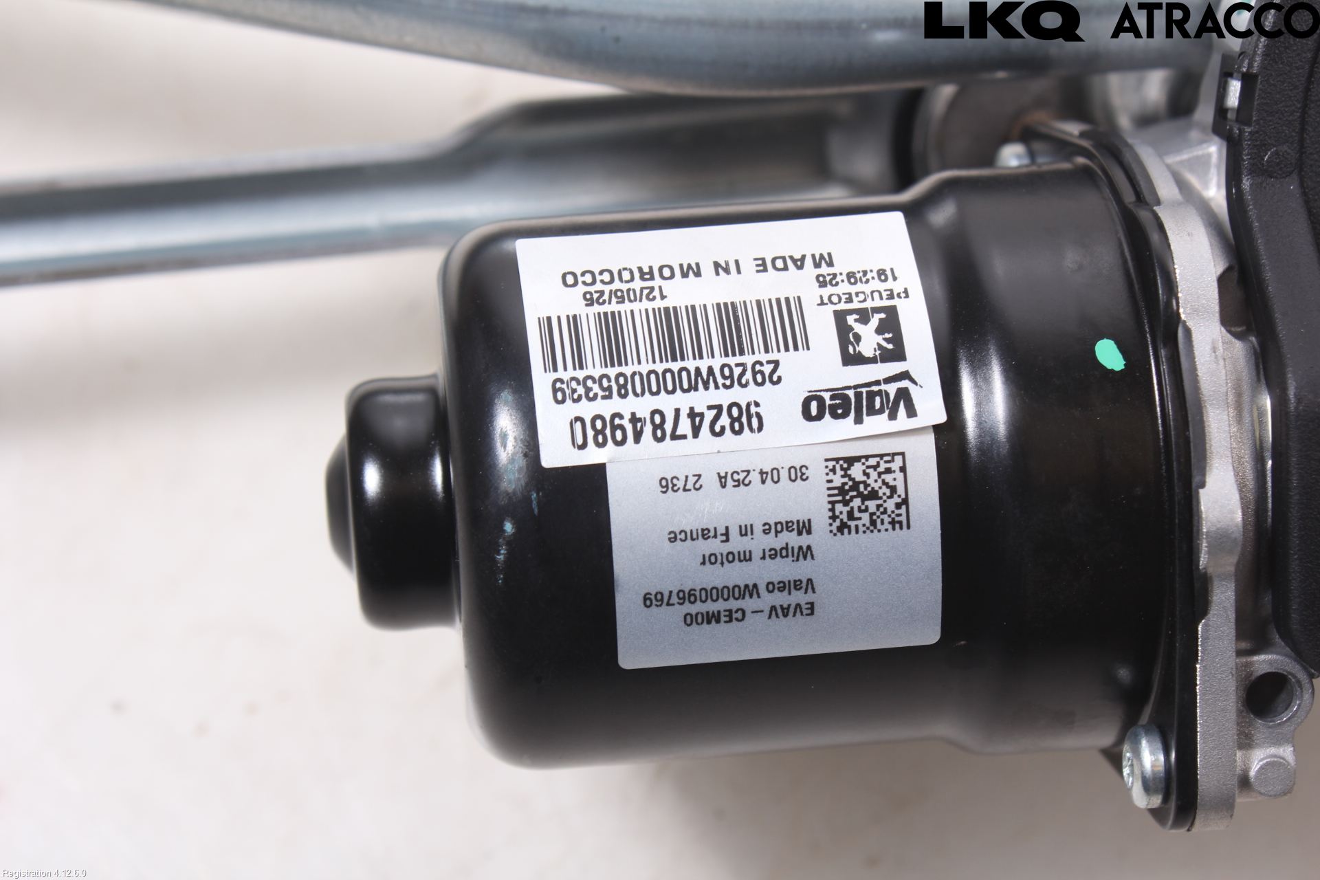 Peugeot 2008/E-2008 20- Torkarmotor Vindruta