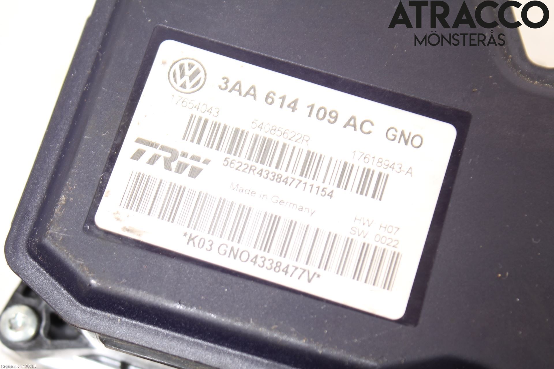 Volkswagen VW PASSAT 11-14 Abs Hydraulaggregat