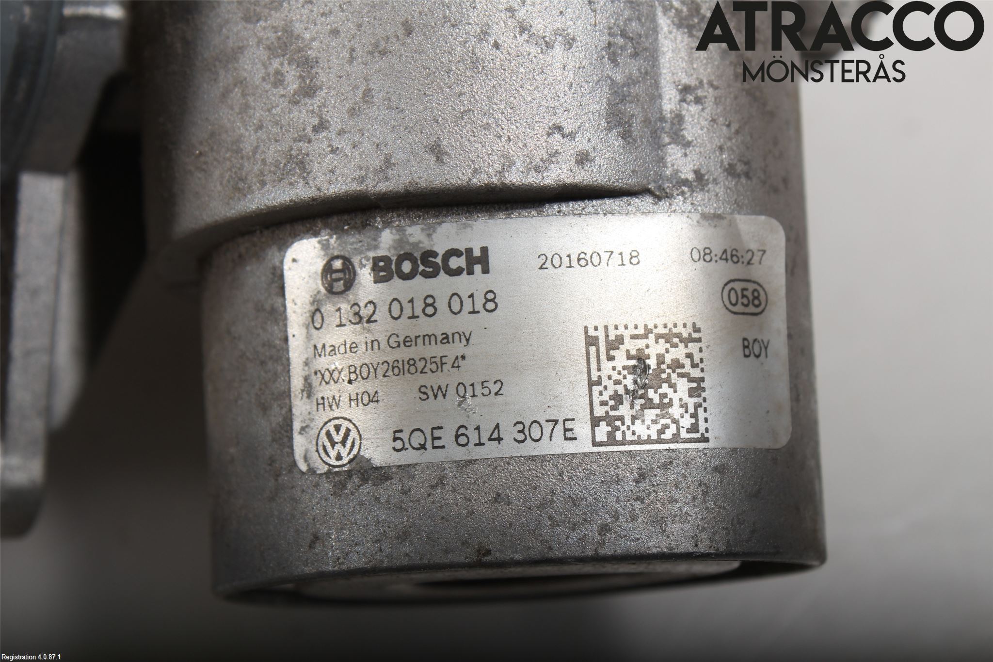 Volkswagen VW PASSAT 15-19 Bromstryckackumulator