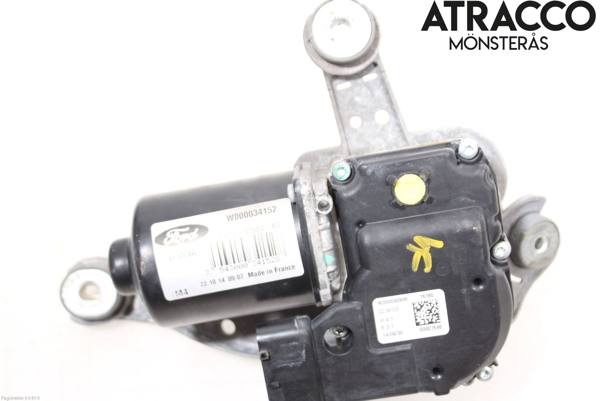 Ford MONDEO 15-22 Torkarmotor Vindruta