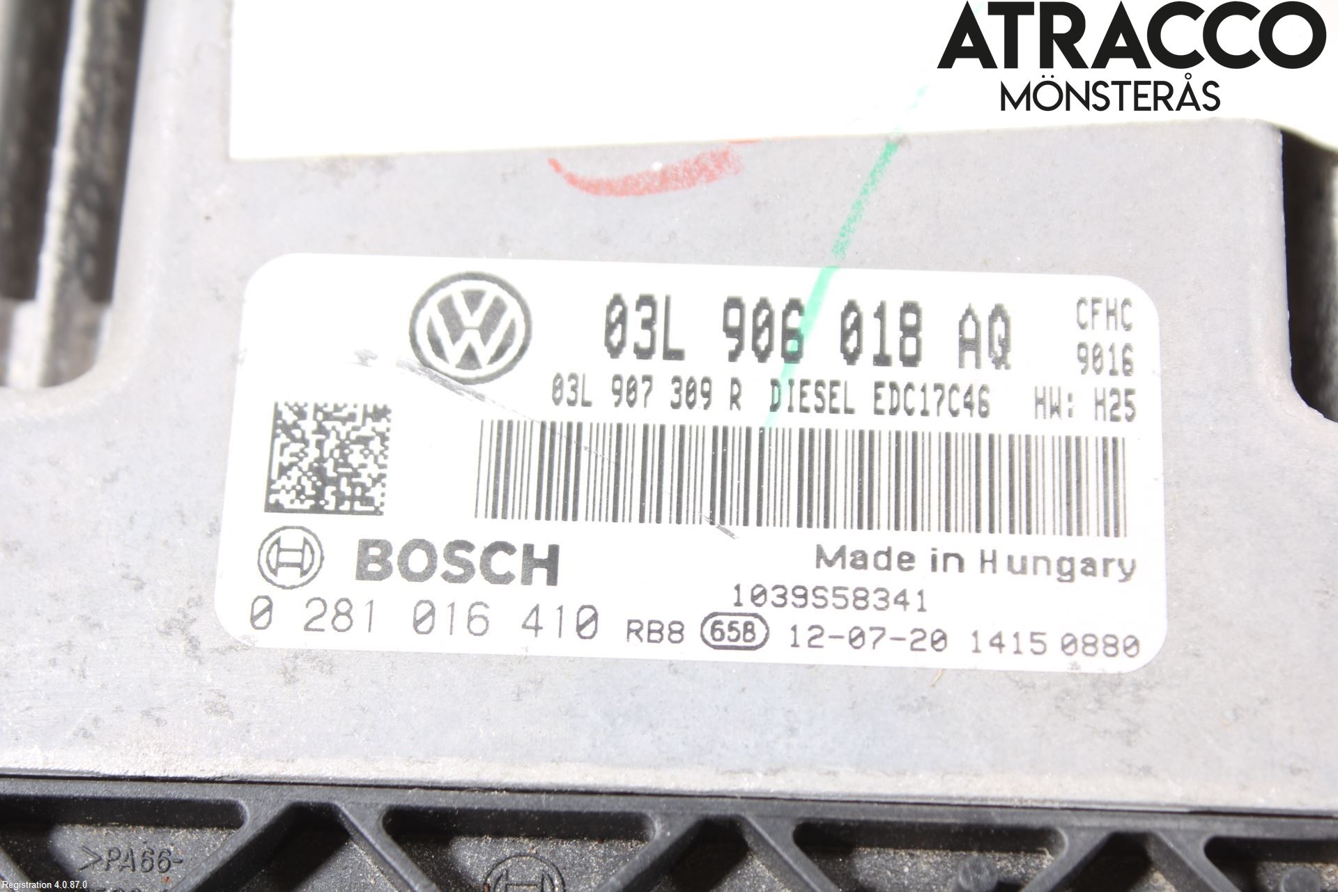 Volkswagen VW GOLF VI 09-13 Styrenhet Insprut Bensin