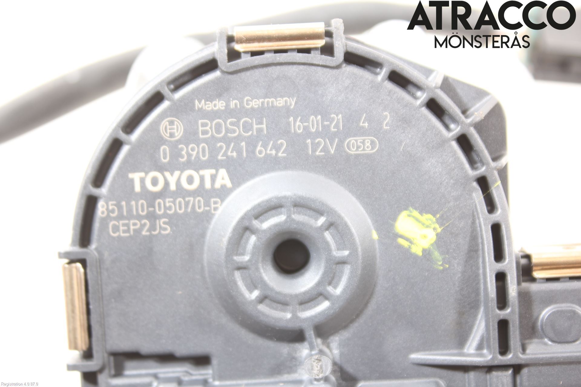 Toyota AVENSIS 16-18 Torkarmotor Vindruta