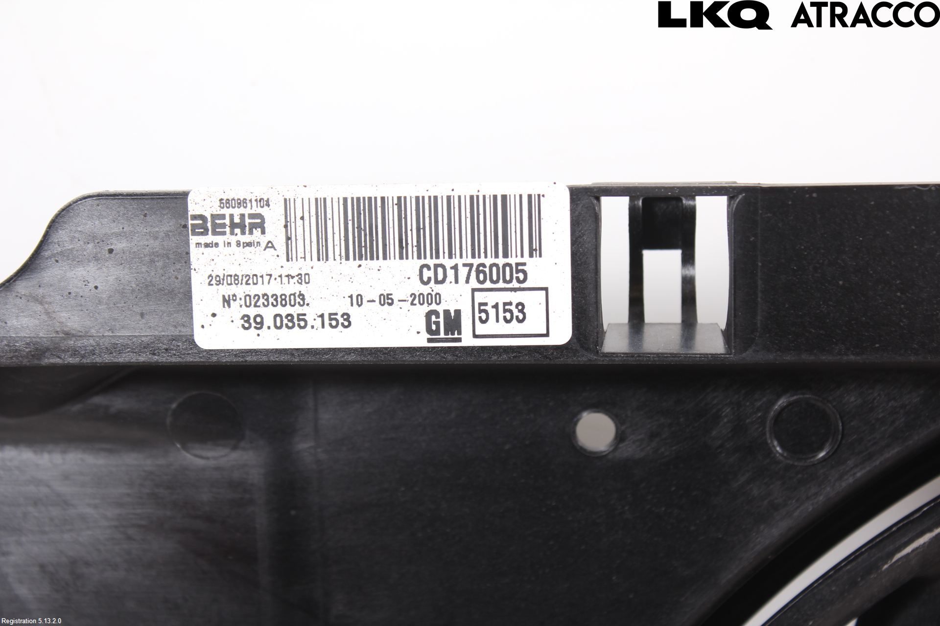 Opel CORSA E 15-19 Kylfläkt El