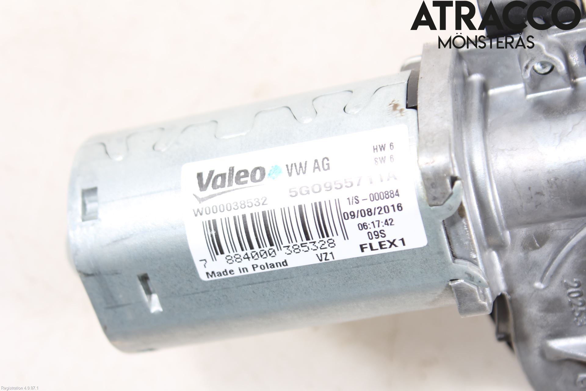 Volkswagen VW PASSAT 15-19 Torkarmotor Baklucka