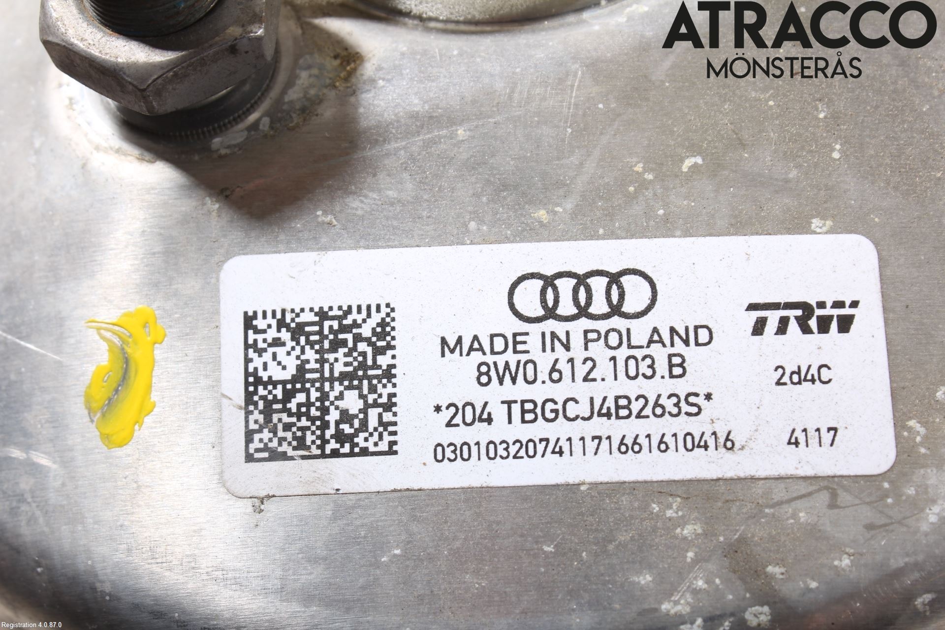 Audi A4/S4 B9 16-19 Bromsservo