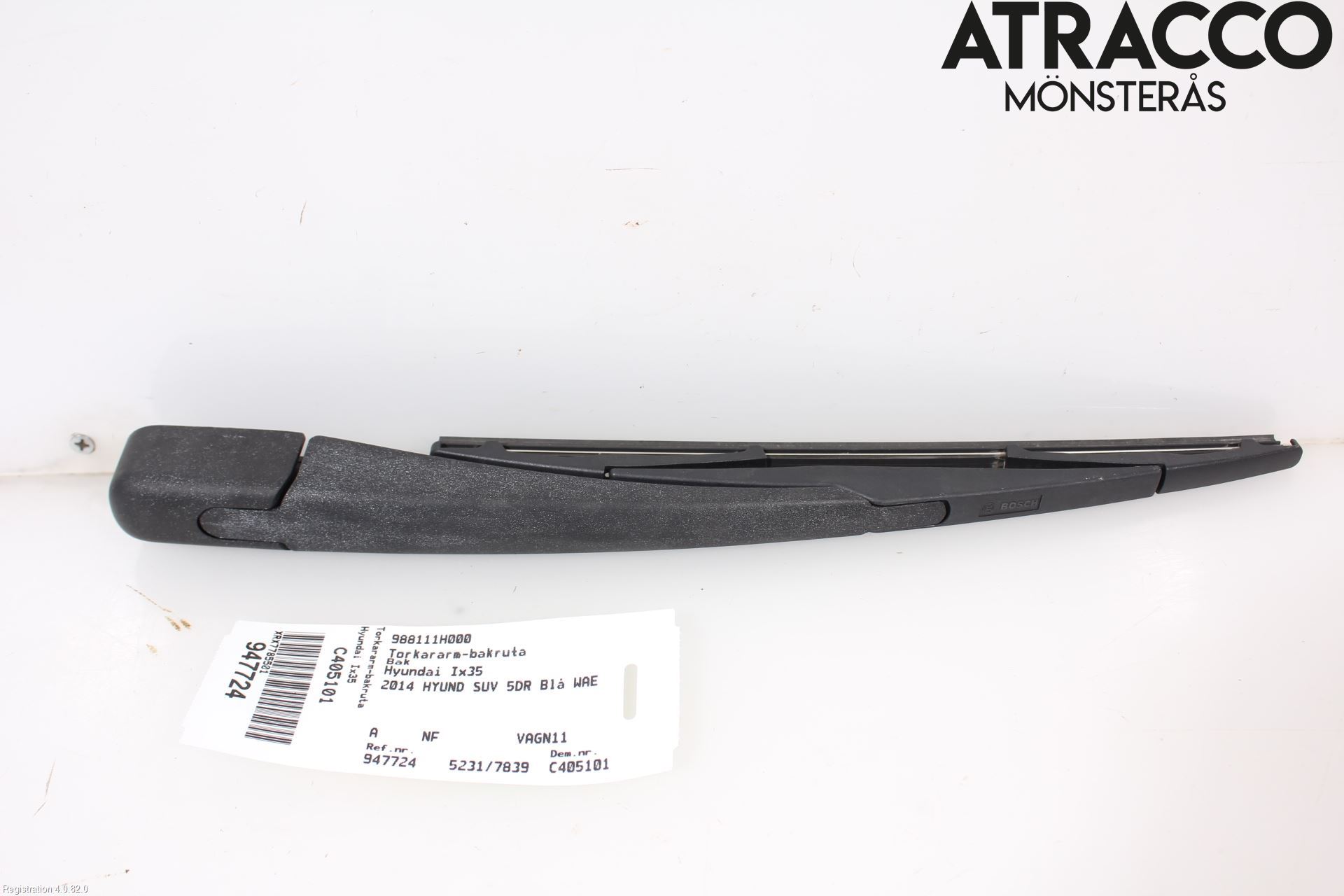 Hyundai ix35 Torkararm-Bakruta