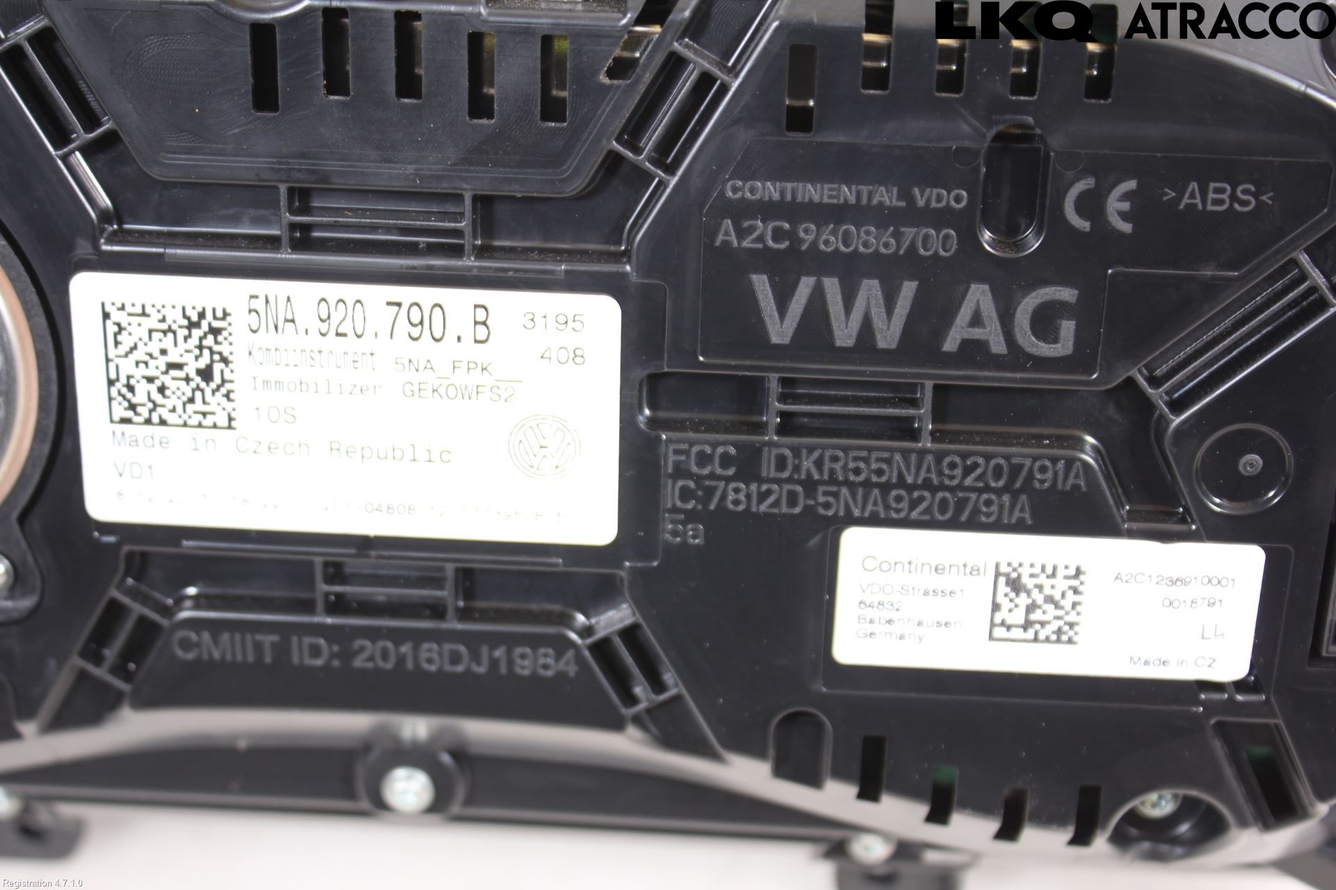 Volkswagen VW TIGUAN 16-24 Instrument Komb
