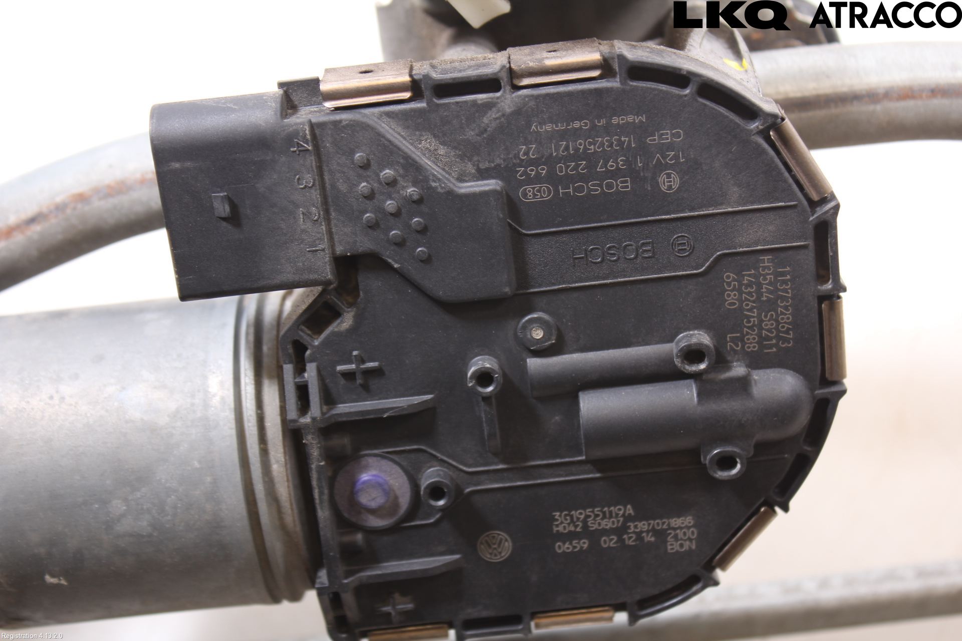 Volkswagen VW PASSAT 15-19 Torkarmotor Vindruta