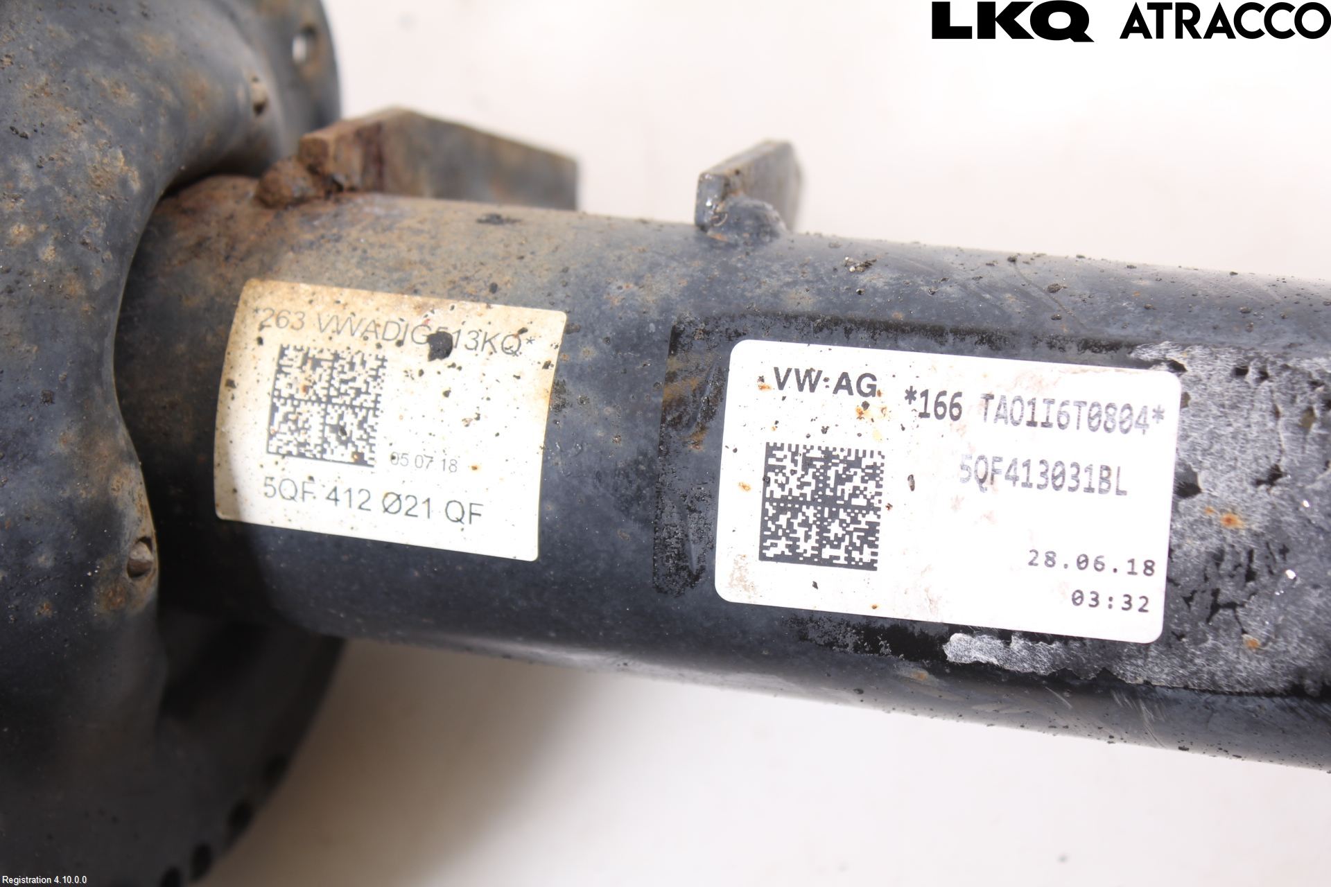 Volkswagen VW TIGUAN 16-24 Fjäderben Fram Vänster