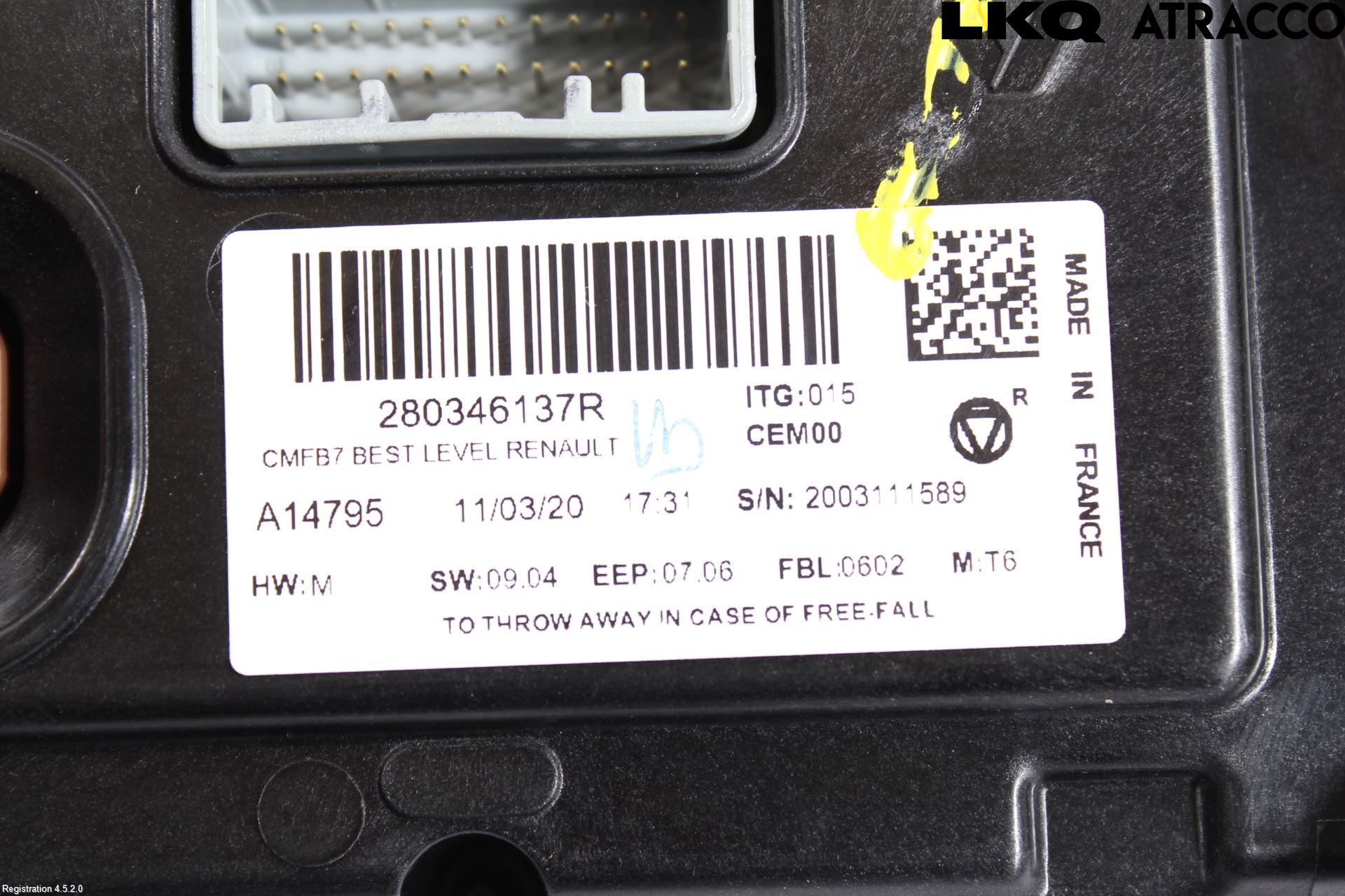 Renault ZOE/E-TECH 13- Bildskärm