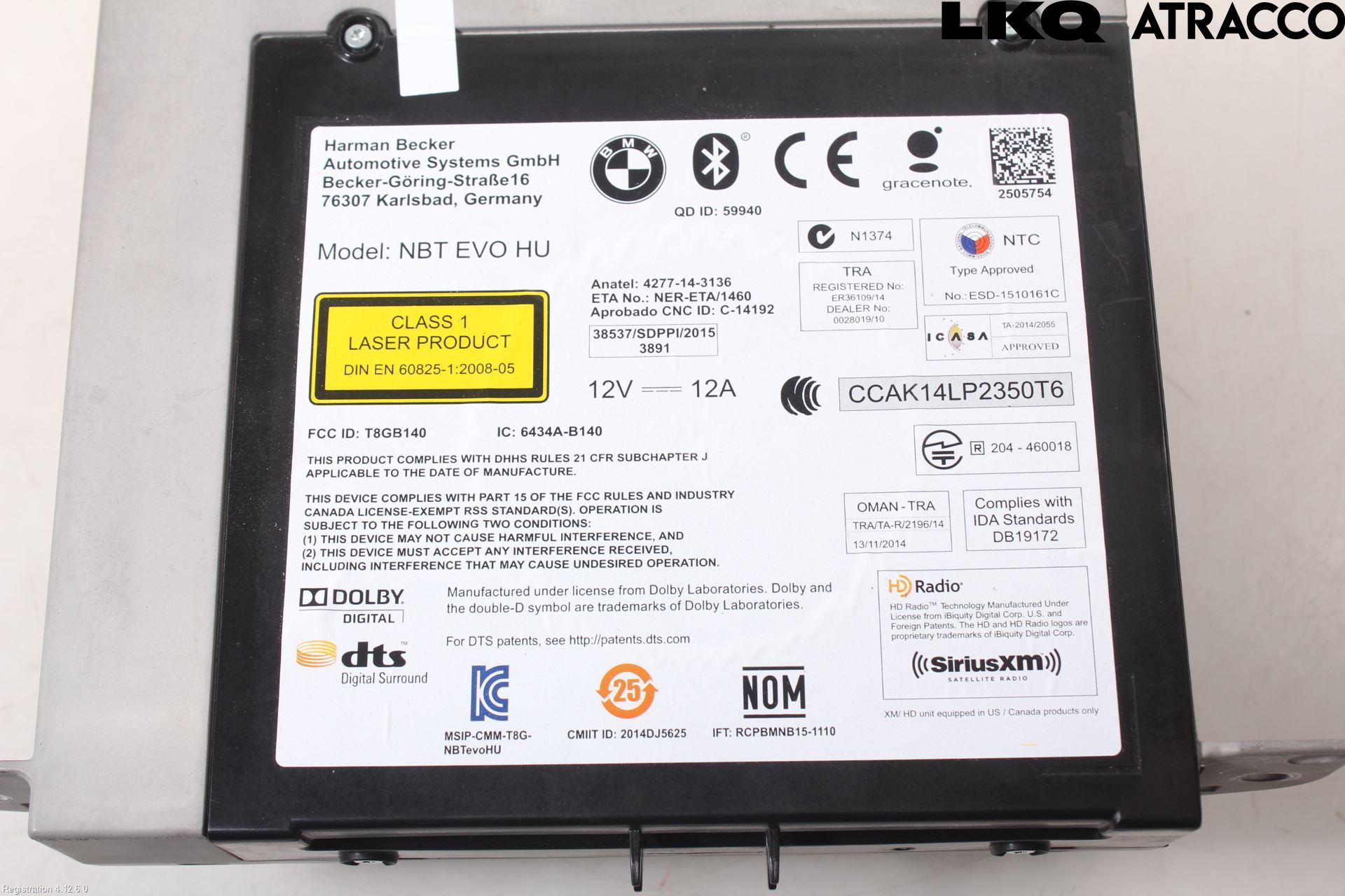 BMW 5 G30/G31/F90 17-23 Cd Radio - Multimediapanel