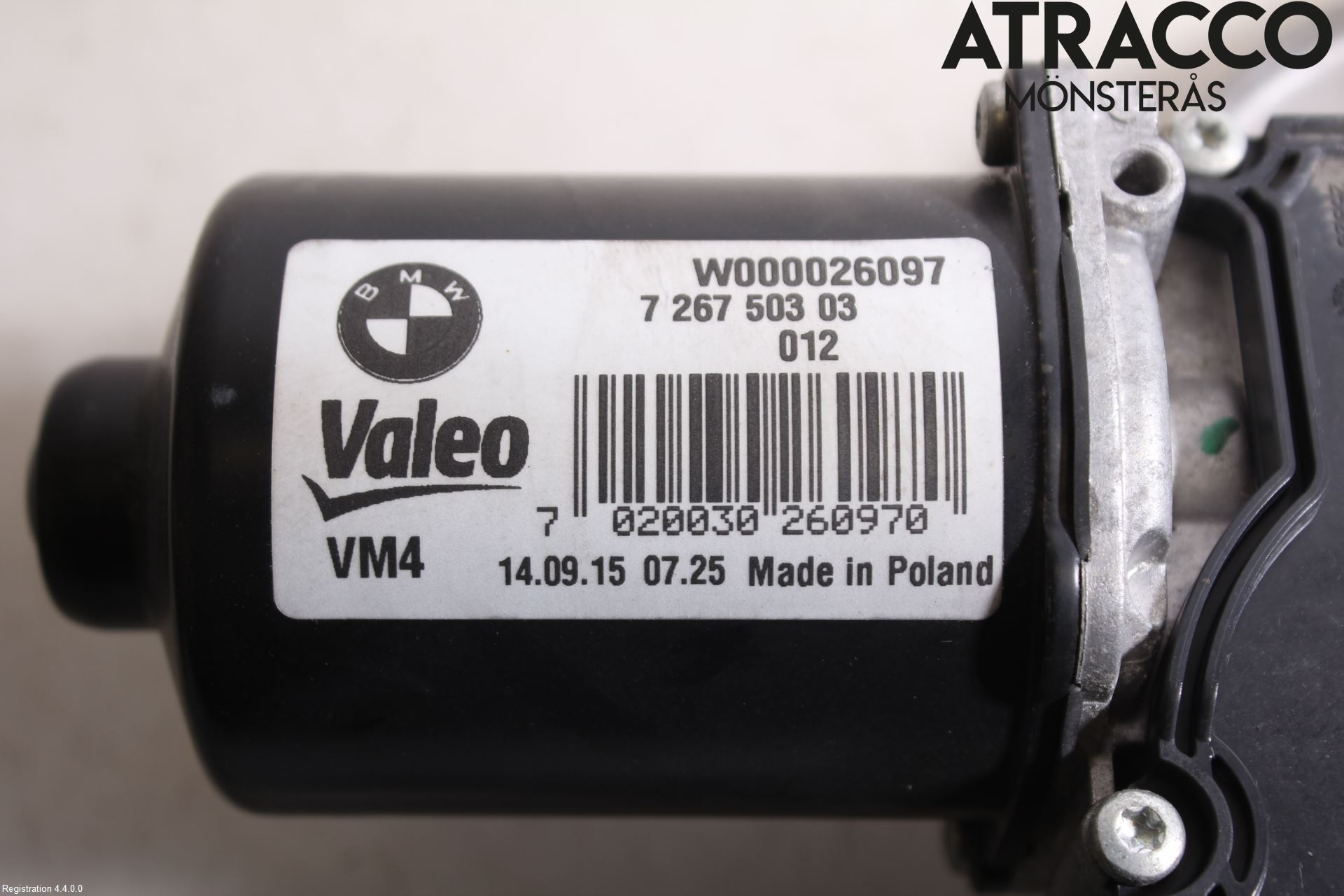 BMW 1 F20/F21 11-19 Torkarmotor Vindruta