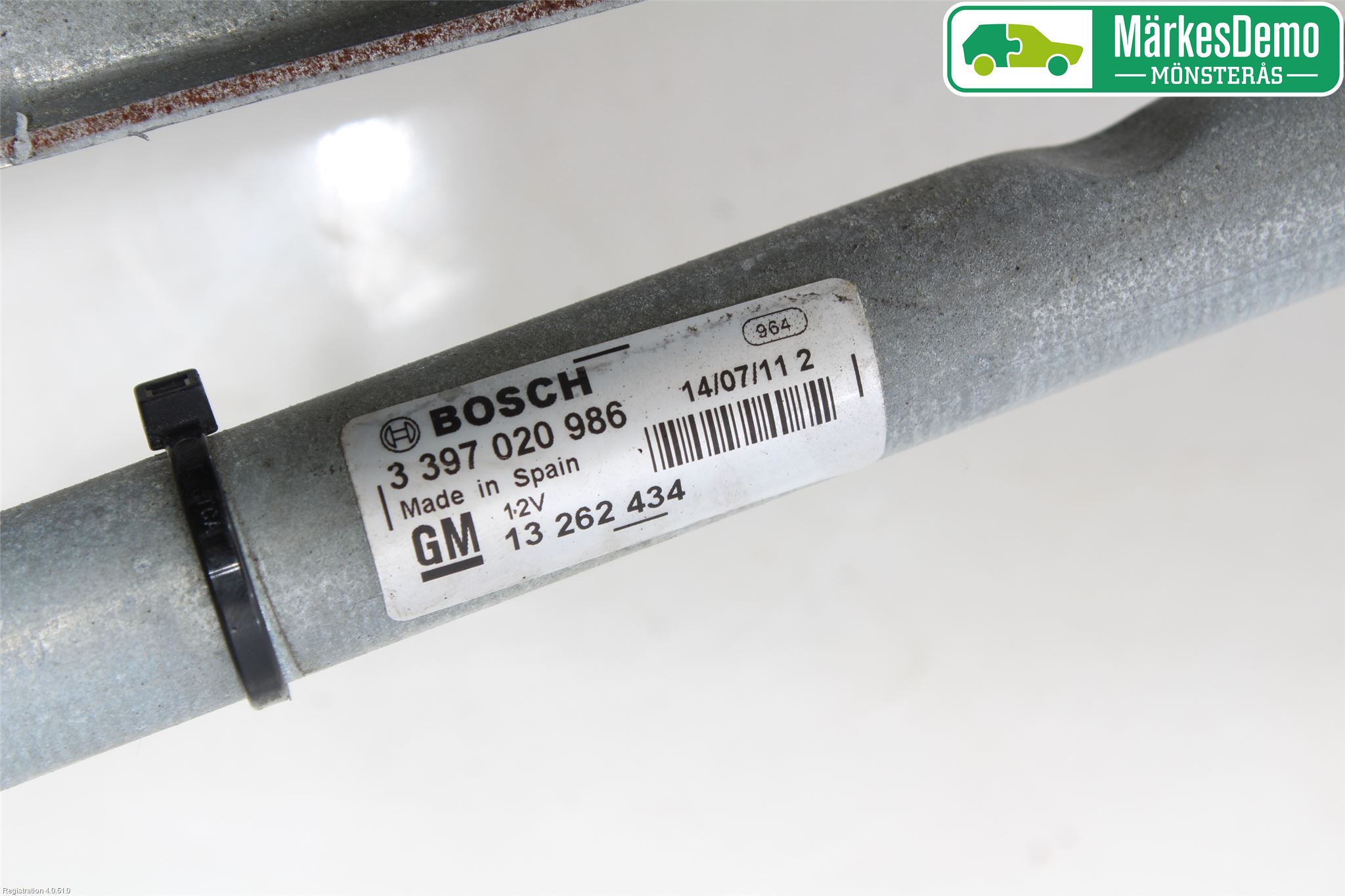 Opel ASTRA J 10-15 Torkarmekanism Vindruta